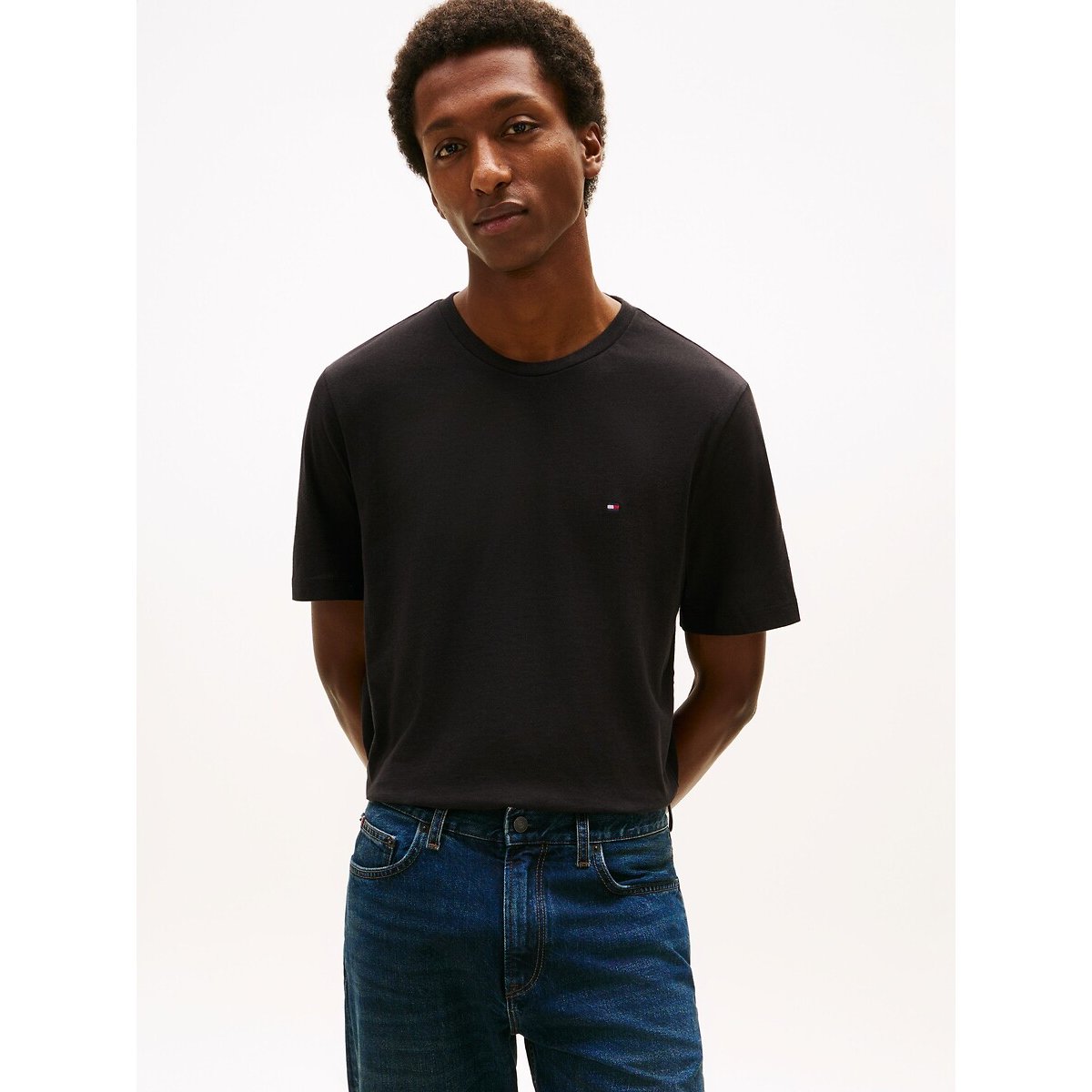 Tommy Hilfiger Thick Regular Fit T-Shirt Men's Black Medium