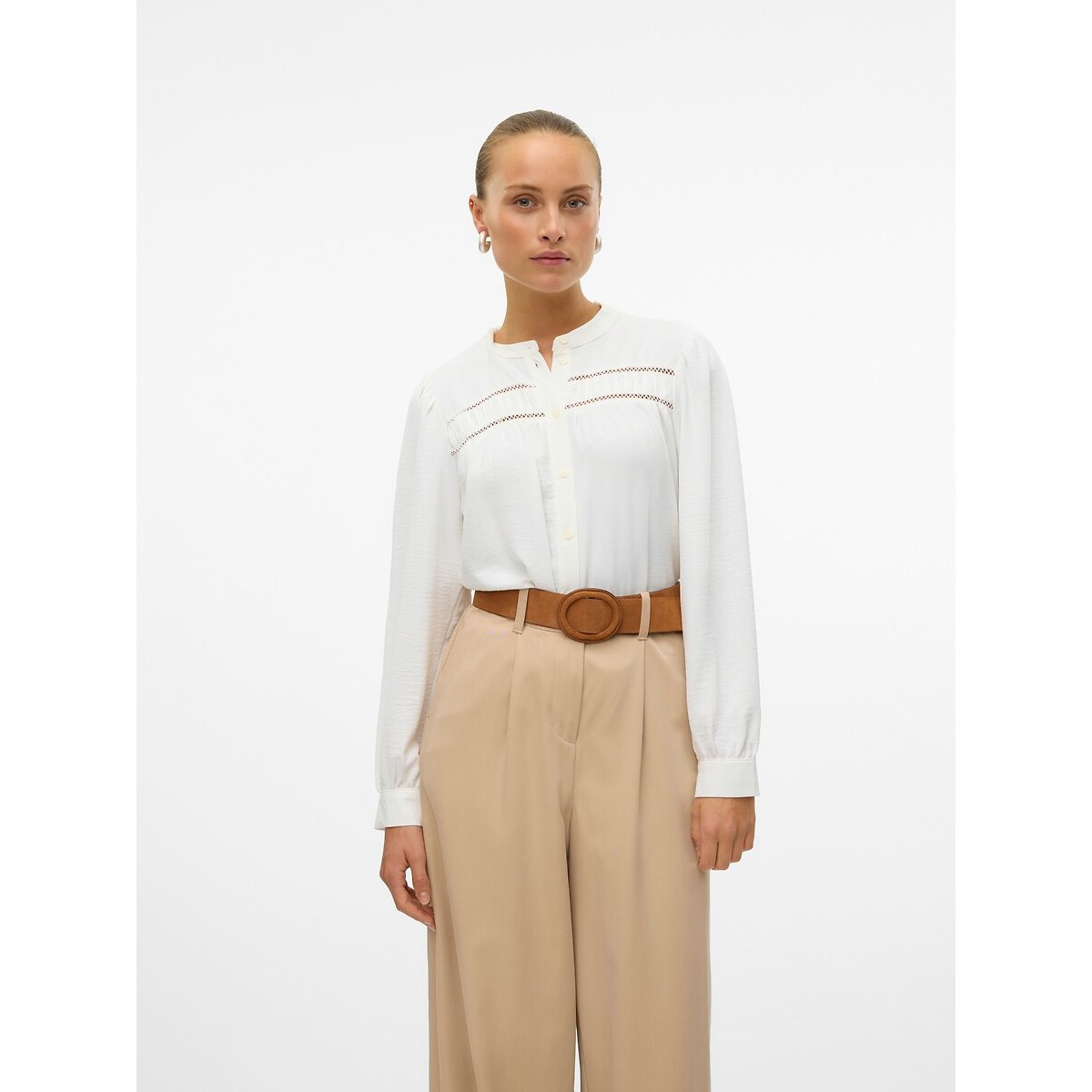 Vero Moda Blouse met lange mouwen VMEMMA LS LACE SHIRT WVN GA NOOS
