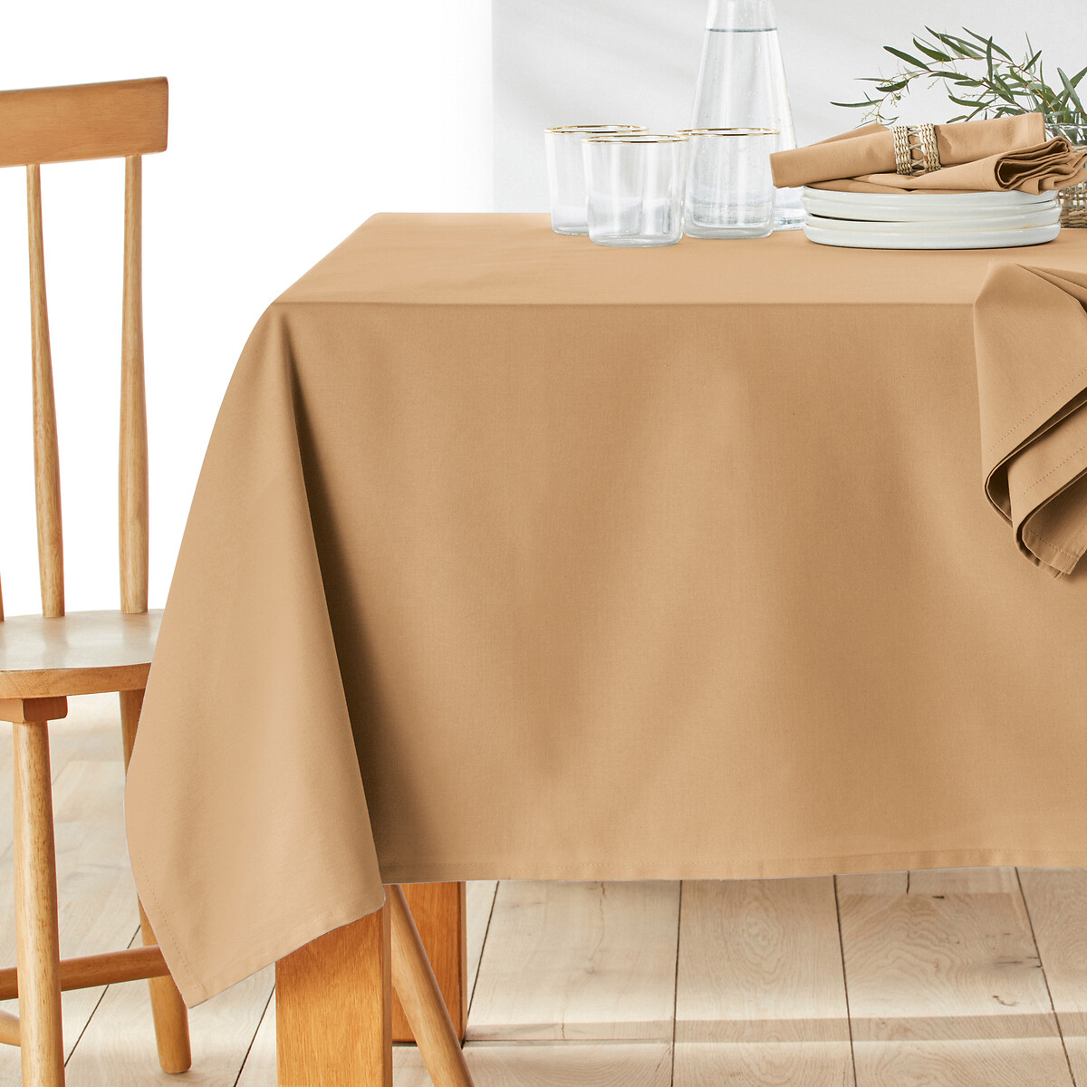 La Redoute Interieurs Tovaglia Anti-macchia Cotone Scenario Beige Taglie 180 x 180 cm