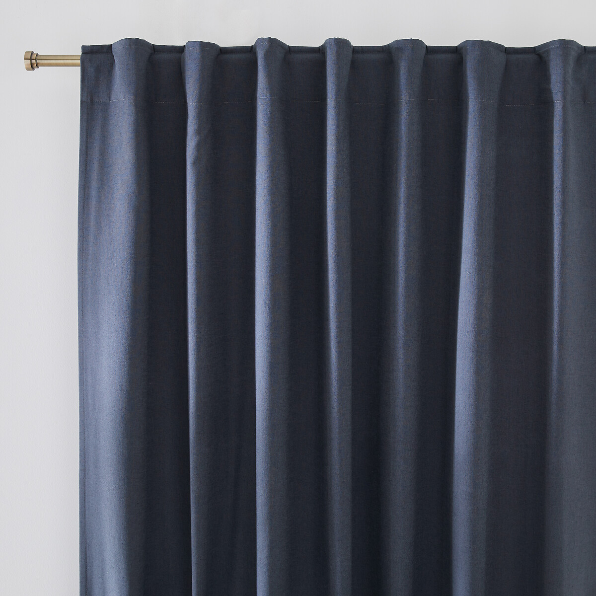La Redoute Interieurs Lincot Hidden Tab Blackout Curtain Unisex Ink Blue Size D350 X W135cm