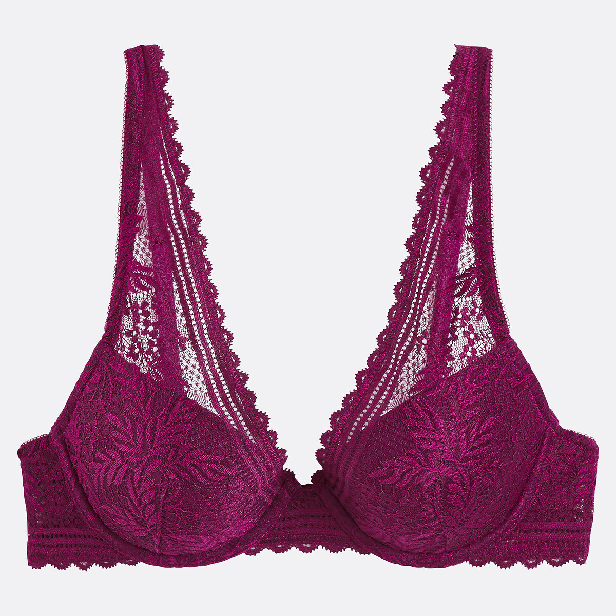 La Redoute Collections Signatures Jeanne Halterneck Bra Women's Plum 34A