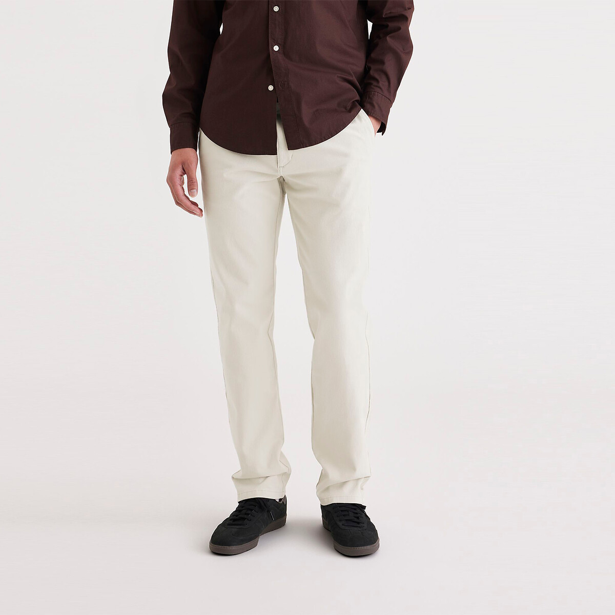 Dockers Ultimate Chino Slim Fit Trousers Men's Cream W36 L34