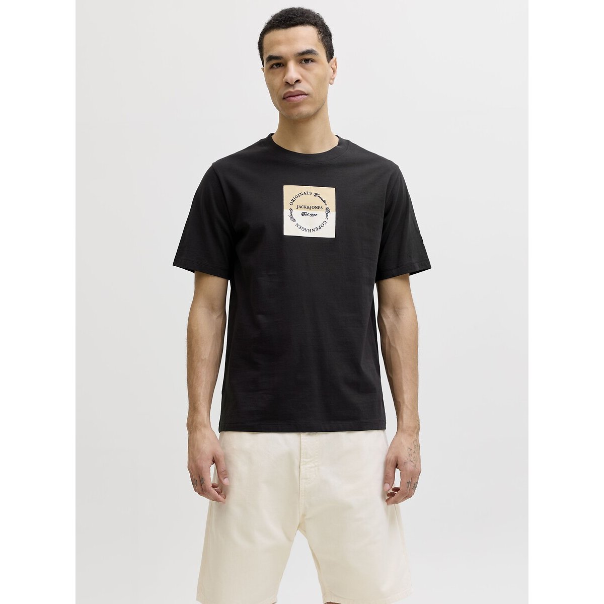 Jack & Jones Short Sleeve T-Shirt Men's Black Xxl