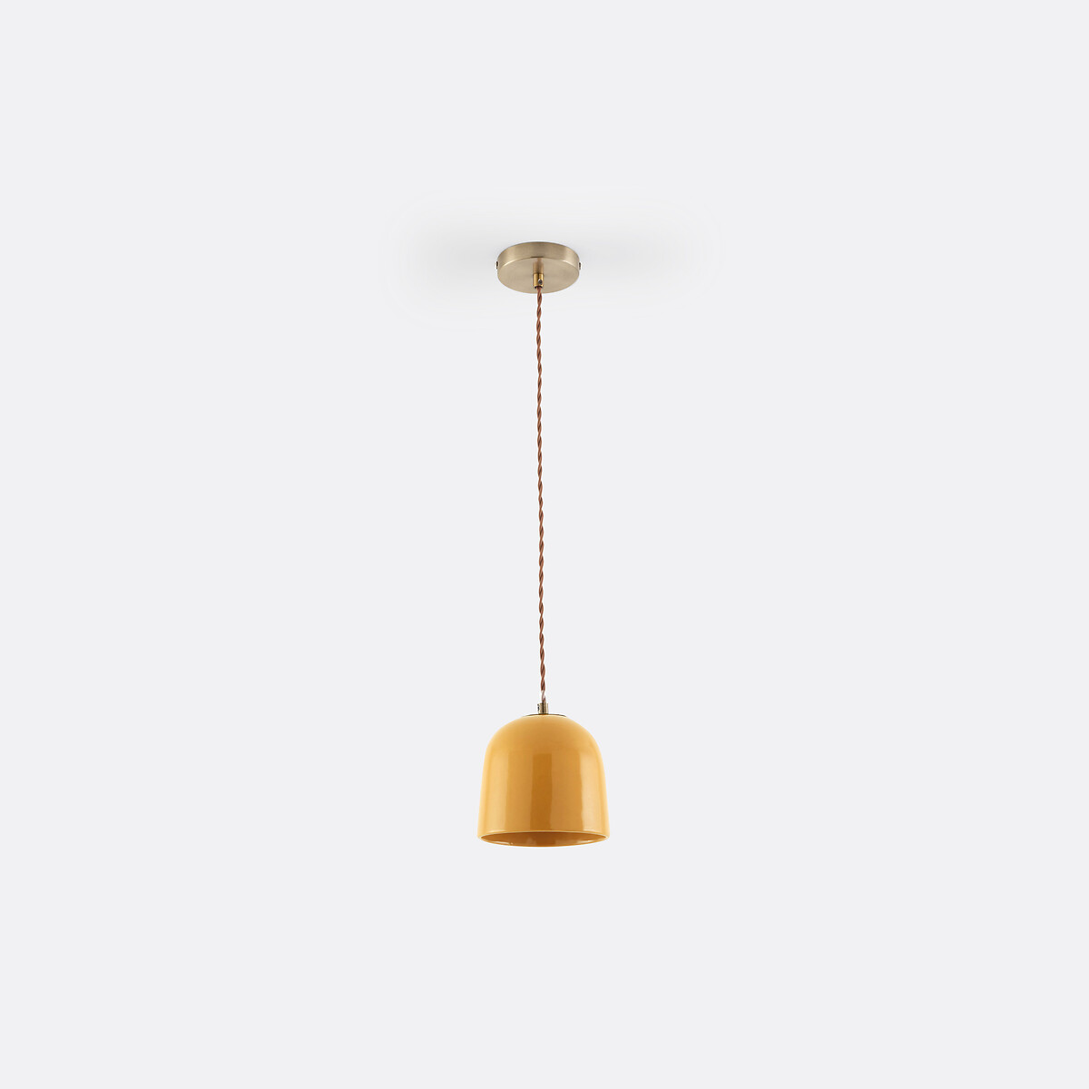 La Redoute Interieurs Nilana 15Cm Diameter Ceramic Ceiling Light Unisex Mustard