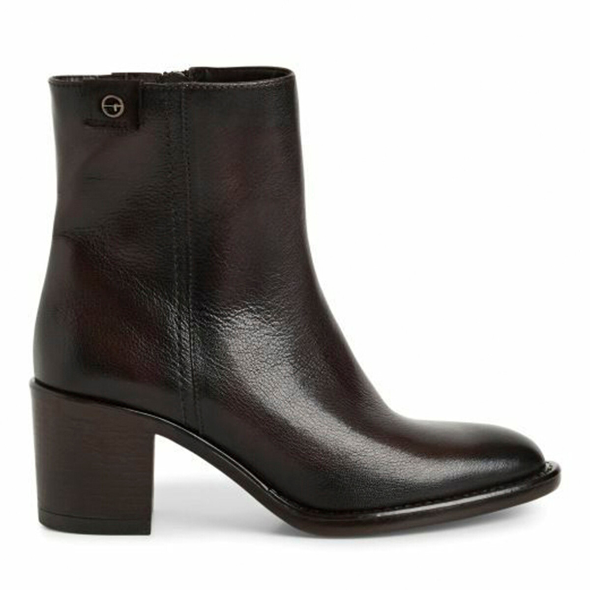Tamaris Leather Ankle Boots Women's Dark Brown Size 38 (5)