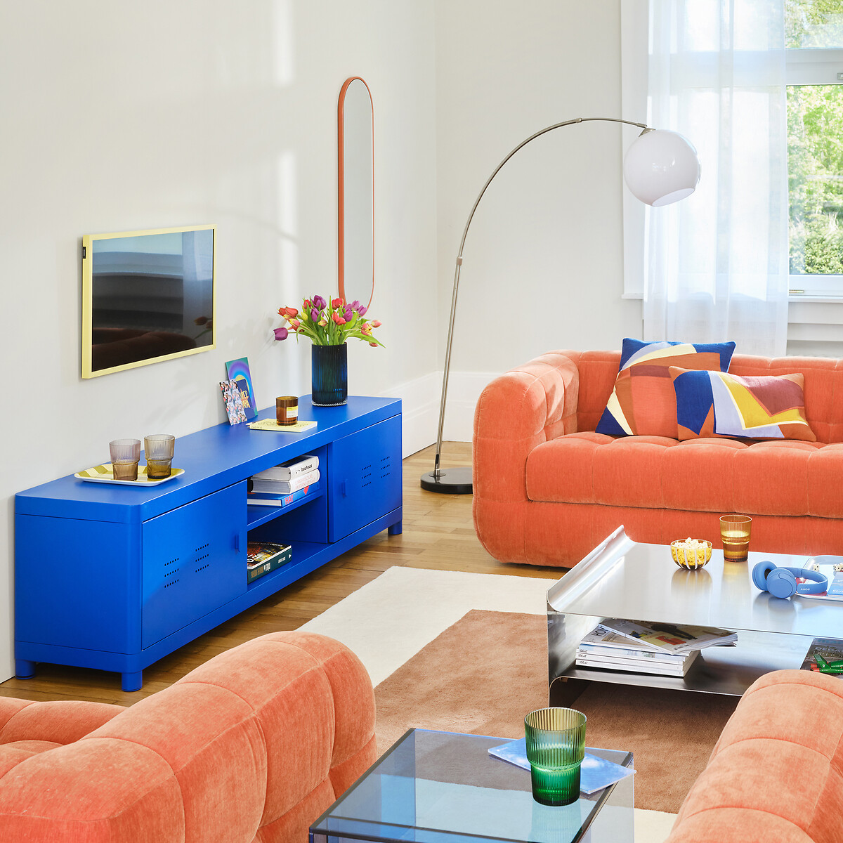 LA REDOUTE INTERIEURS TV-meubel van metaal, breedte 180 cm, LIVONA