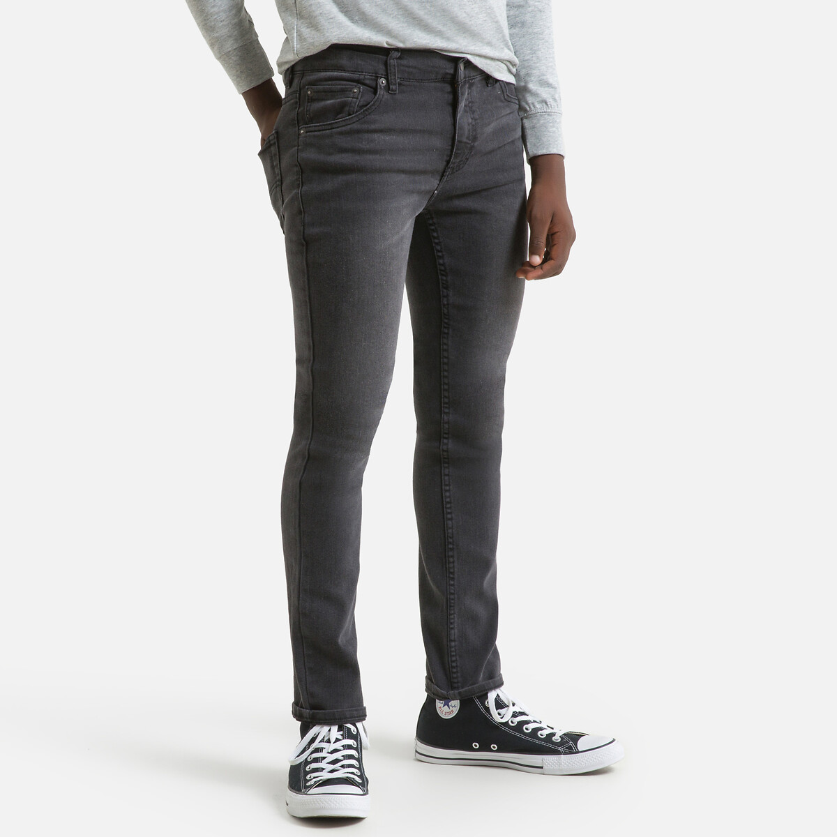 Levi's Kids Boys Dark Grey 512 Slim Tapered Jeans 4Y (102Cm)