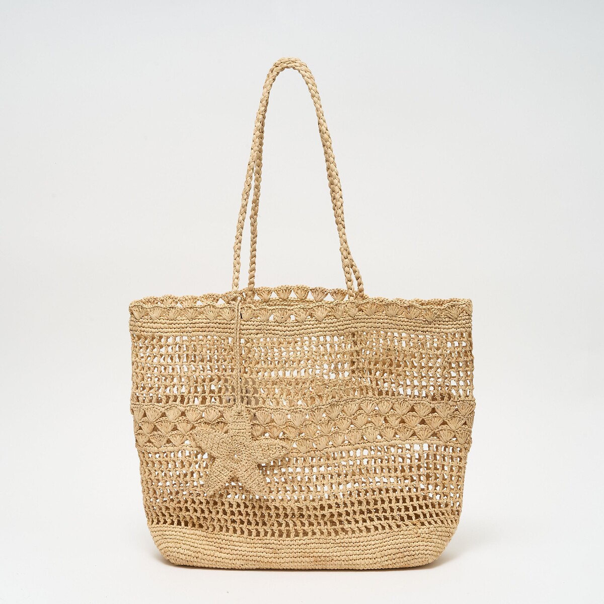 Petite Mendigote Bolso de rafia, SIDONE. Talla talla única. Color Beige