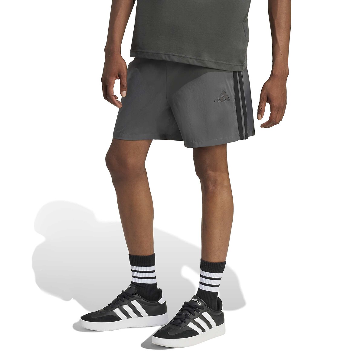 Adidas Sportswear Chelsea Essential 3-Stripe Shorts Men's Dark Grey Xxl