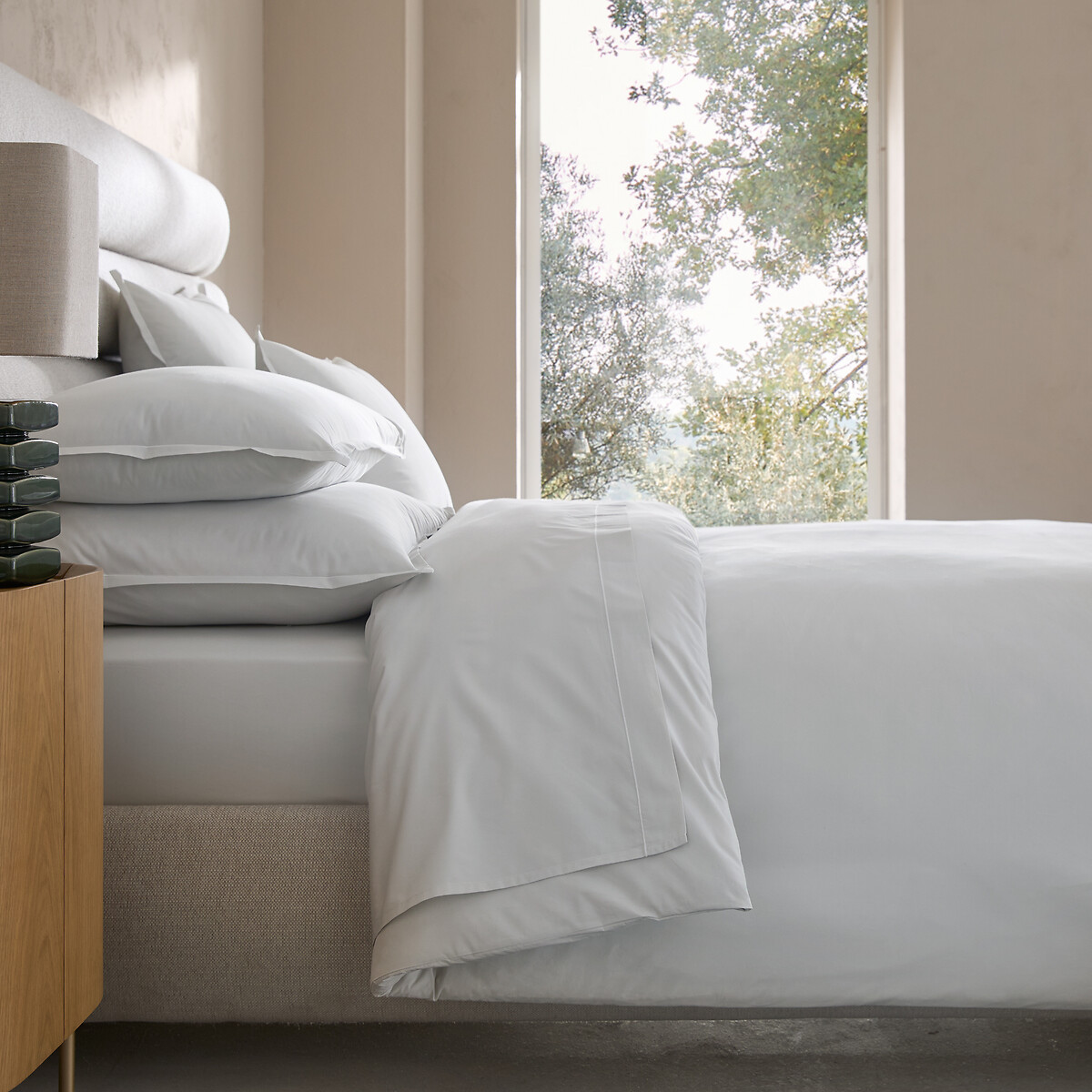 Am.pm Veneto Cotton Percale Duvet Cover Unisex Grey Superking (260X240cm)