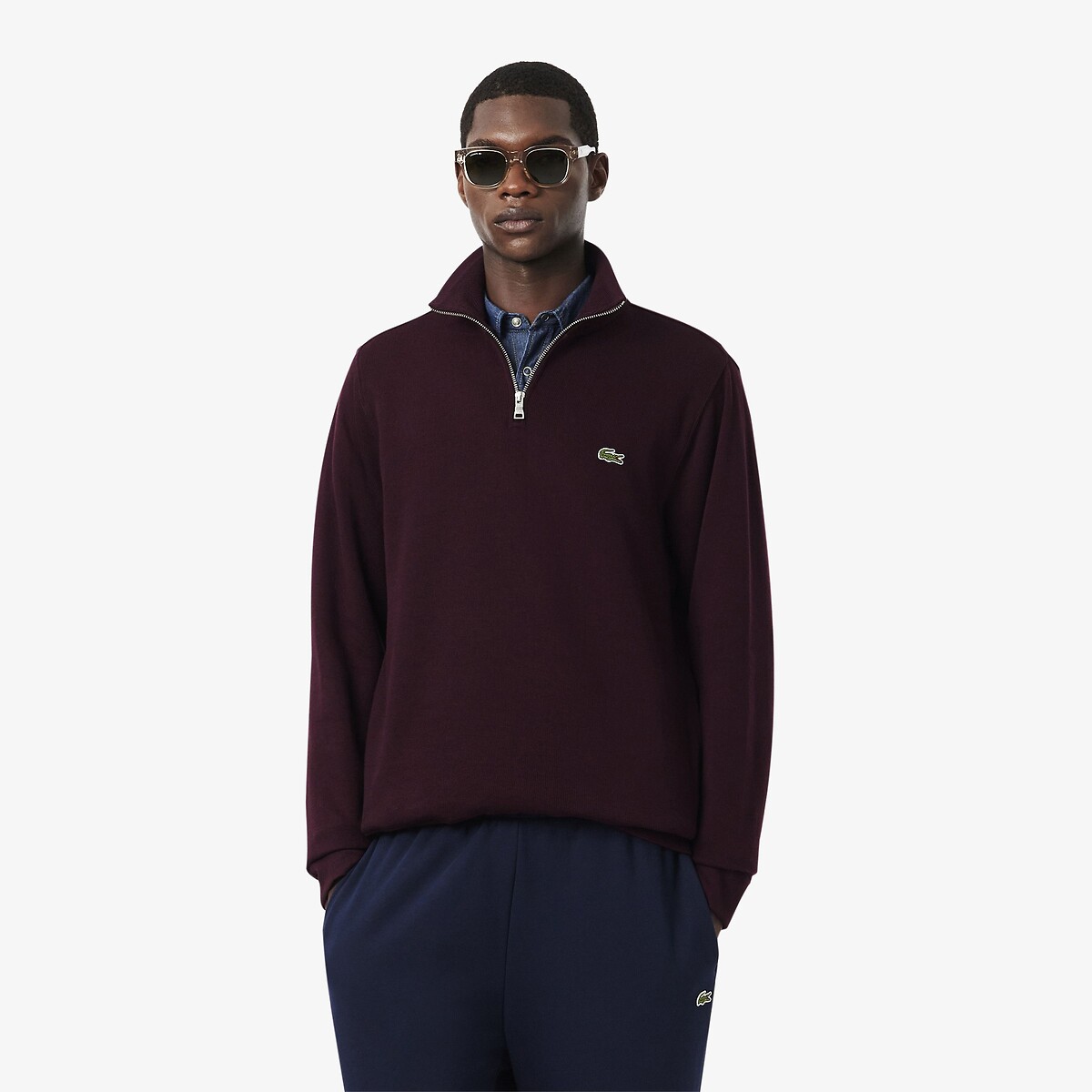 Sweat col demi-zip Lacoste Sport