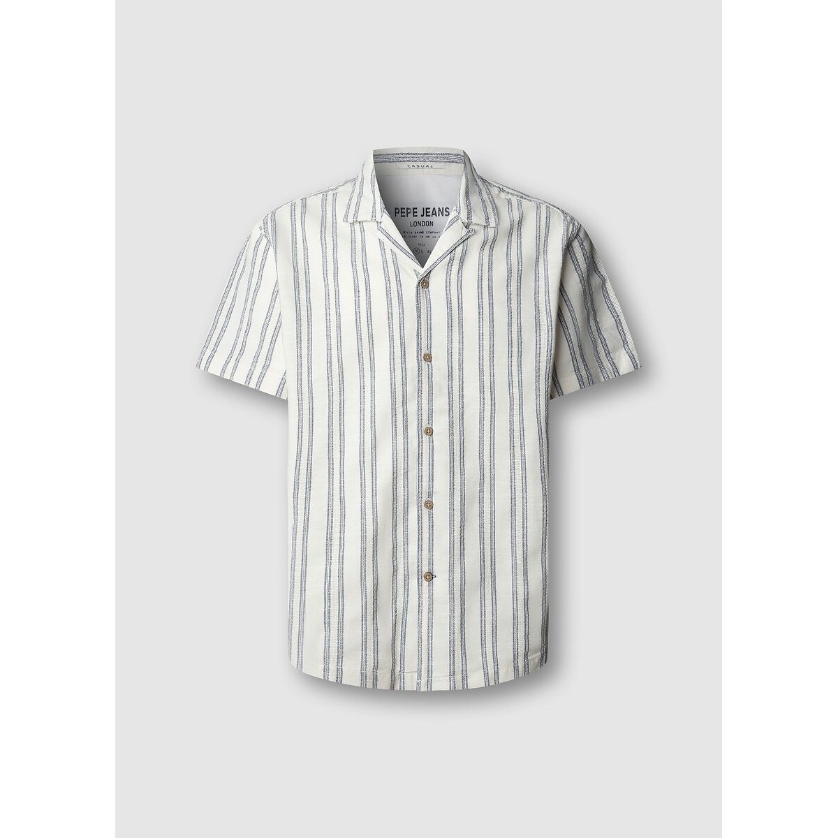 Pepe Jeans Pershore Short Sleeve Shirt Men's Ivory White Medium