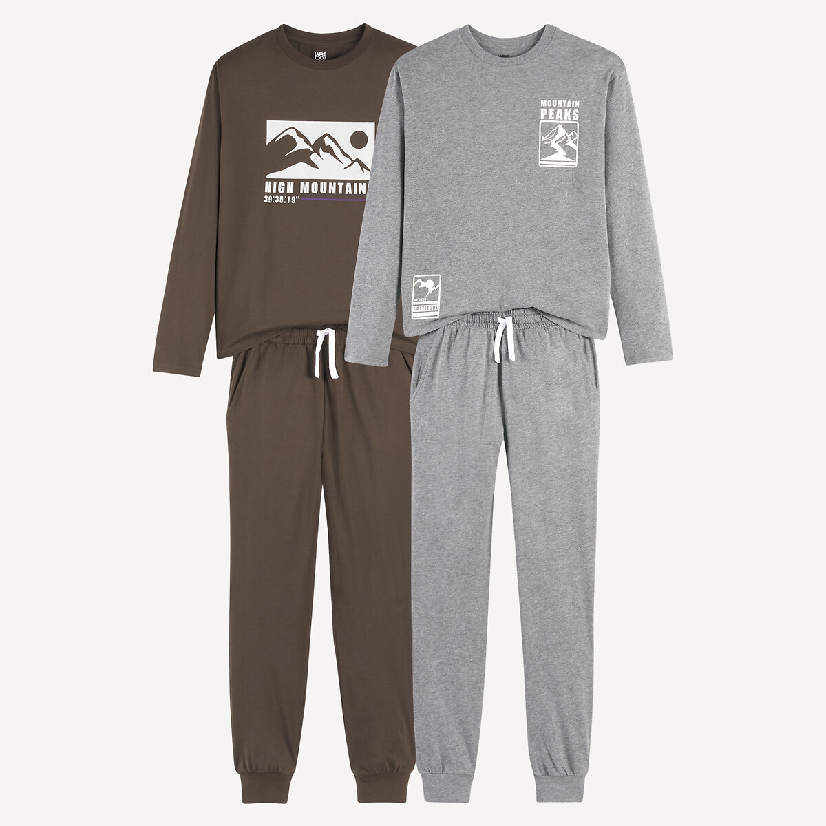Lot de 2 pyjamas en jersey de coton