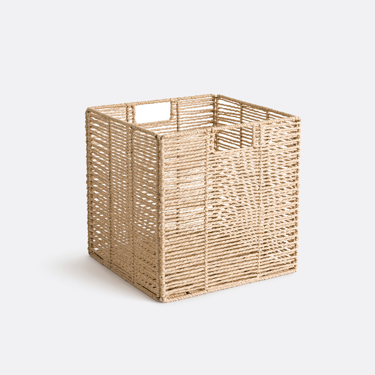 La Redoute Interieurs Lahjar Woven Paper Folding Storage Cube Unisex Natural