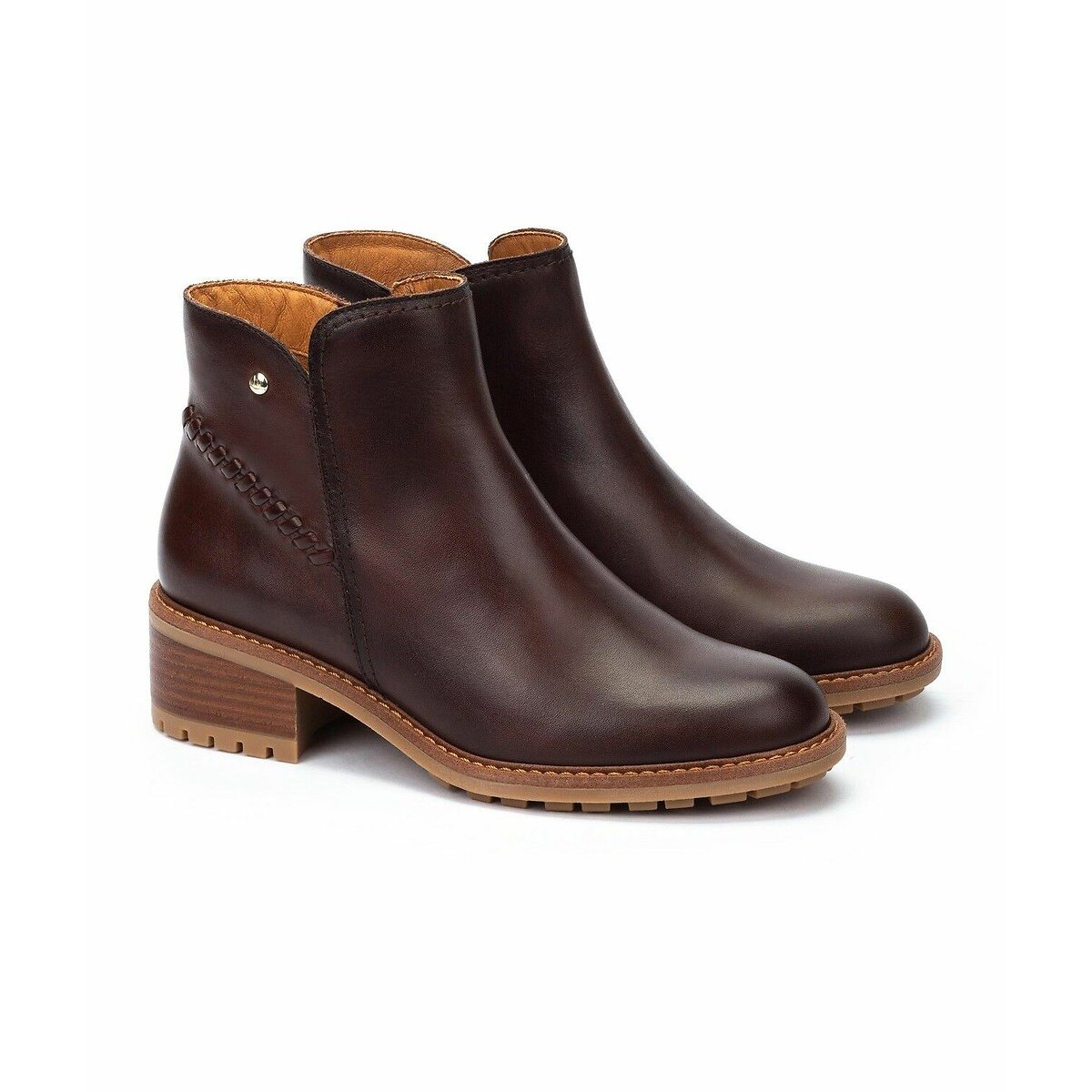Pikolinos Women's Brown Daroca Leather Ankle Boots Size 39