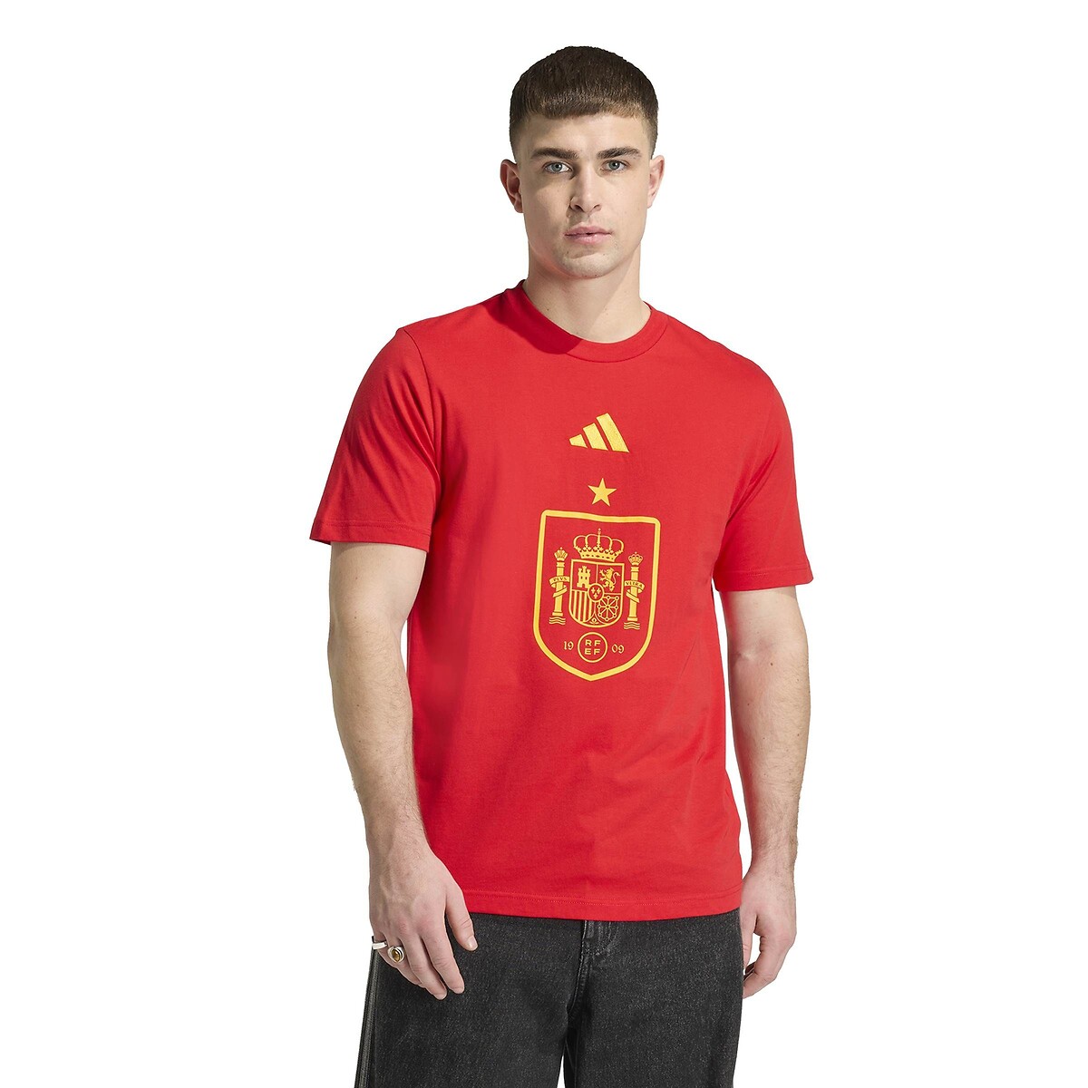 Adidas Performance Spain 2026 Short Sleeve T-Shirt Men's Red Extra Large