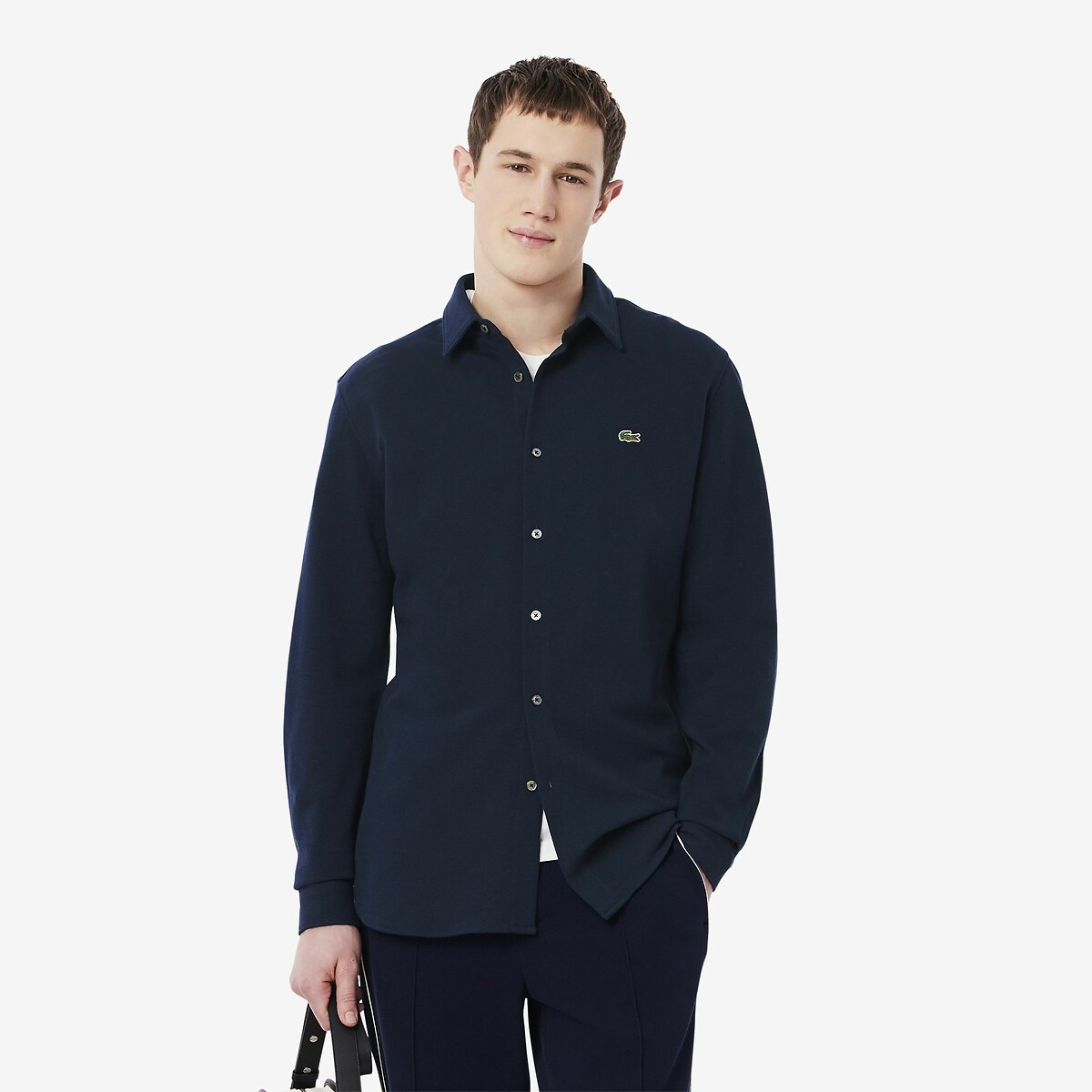 Lacoste Hemd In Piqué Katoen Slim Fit