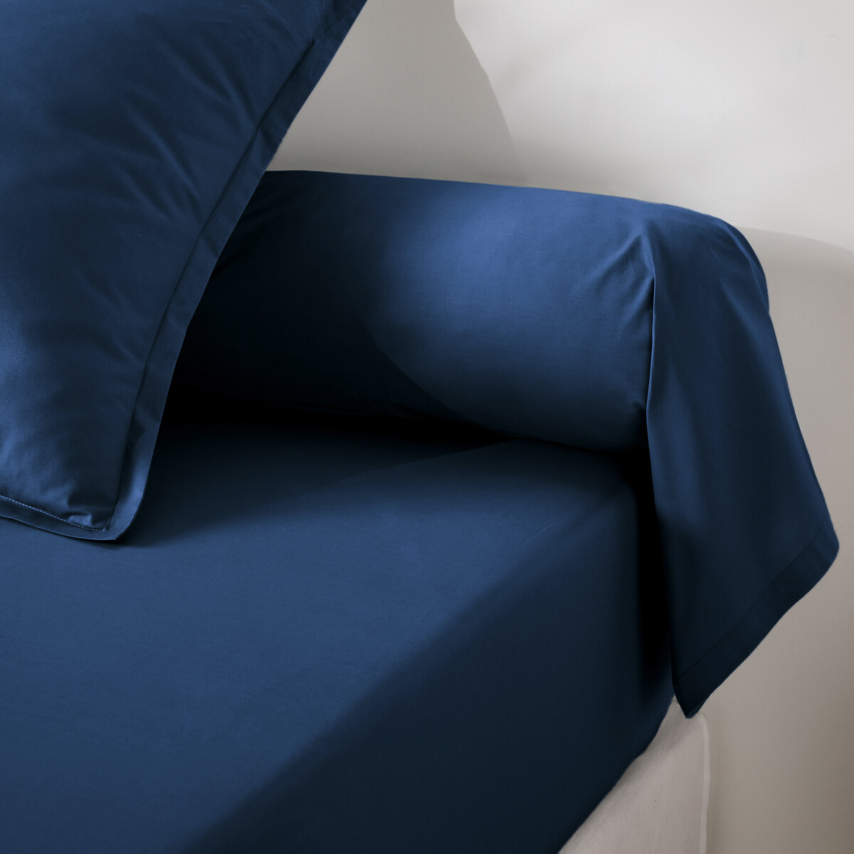 Funda de almohada de percal de algodón, 200 hilos, Scenario. Talla 85 x 185 cm. Color