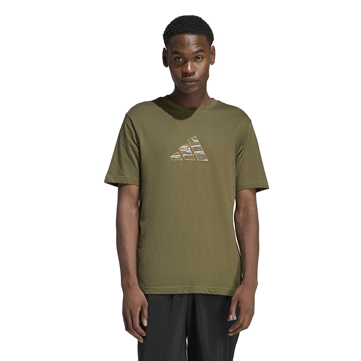 Adidas Sportswear Camo Table Tee T-Shirt With Short Sleeves Men's Olive Large