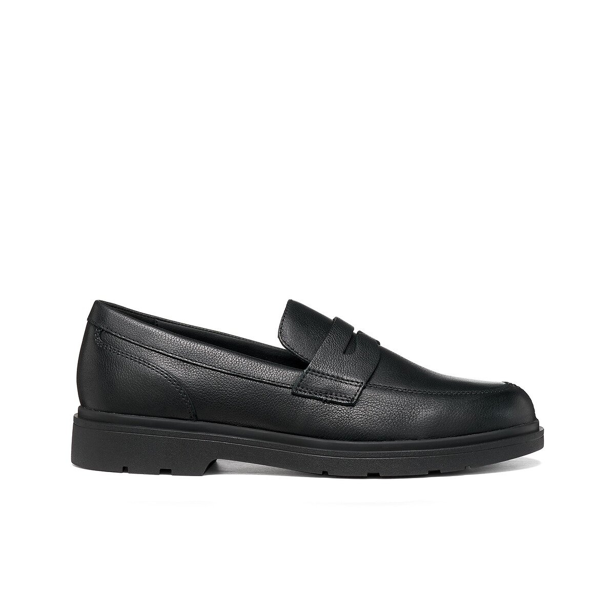 Geox Spherica Ec1 Leather Loafers Men's Black Size 42 (8) - La Redoute - Image 1