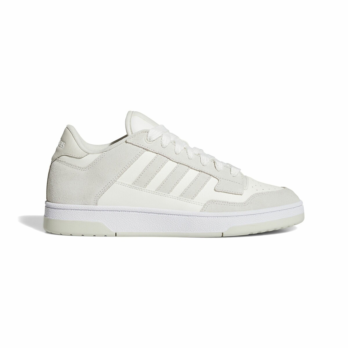 Adidas Sportswear Men's Grey/White Baskets Rapid Court Low In Suede Size 45.3