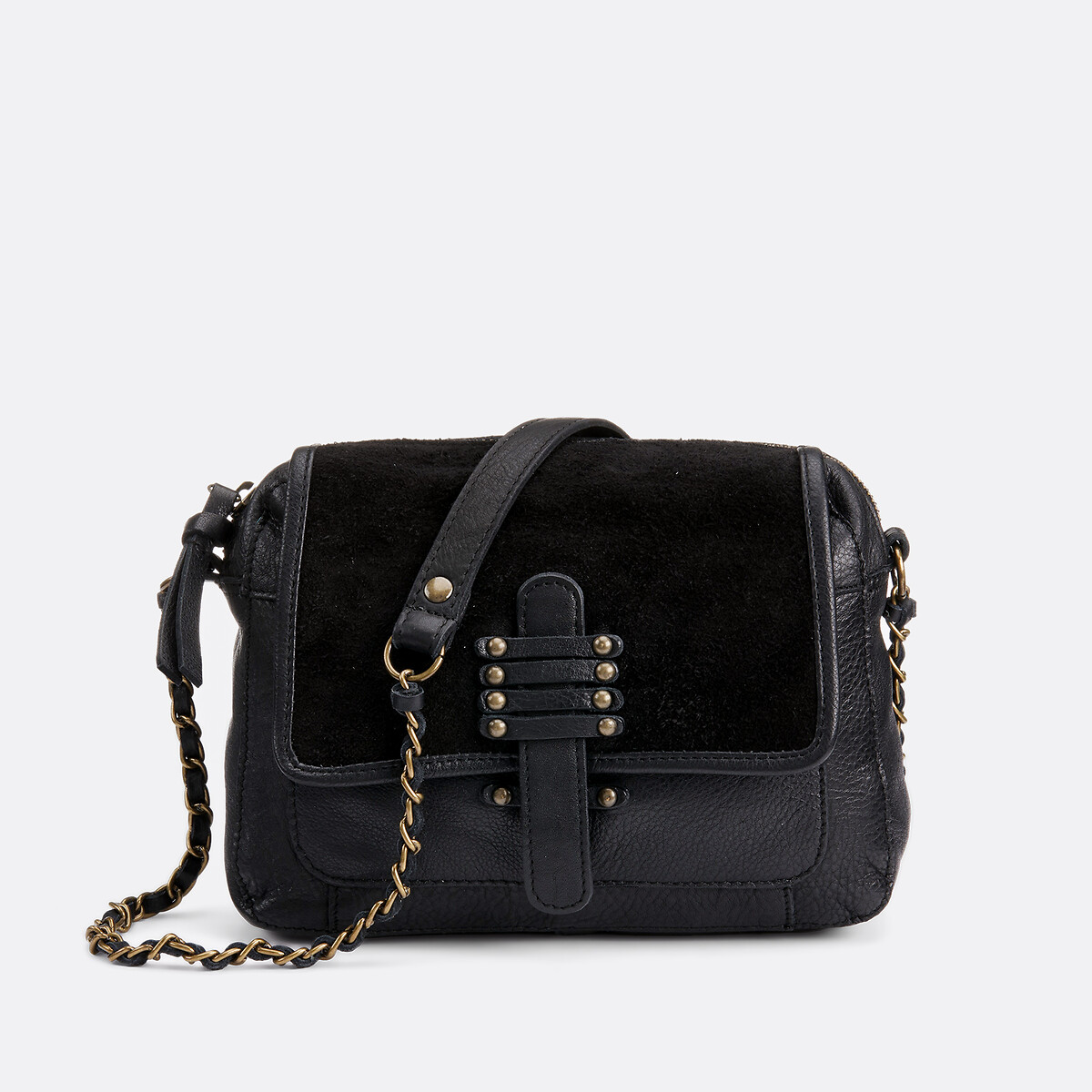 Pieces Bea Suede Shoulder Bag Women's Black