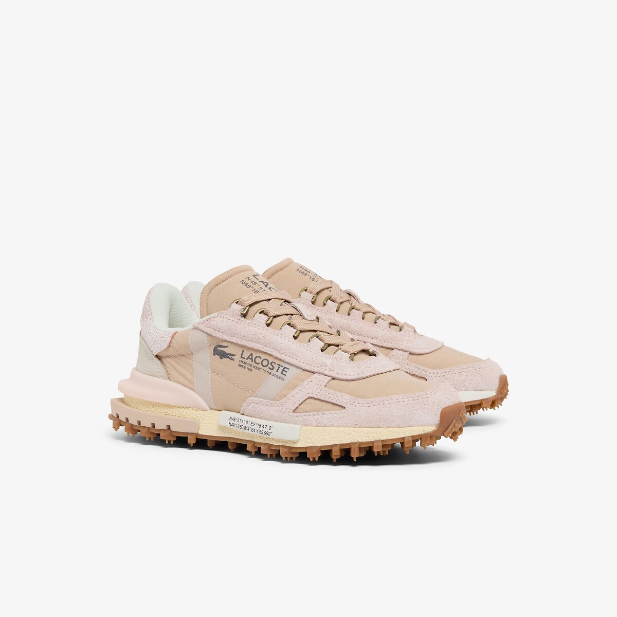 Lacoste Elite Active Low Top Trainers Women's Pink Size 37 (4)