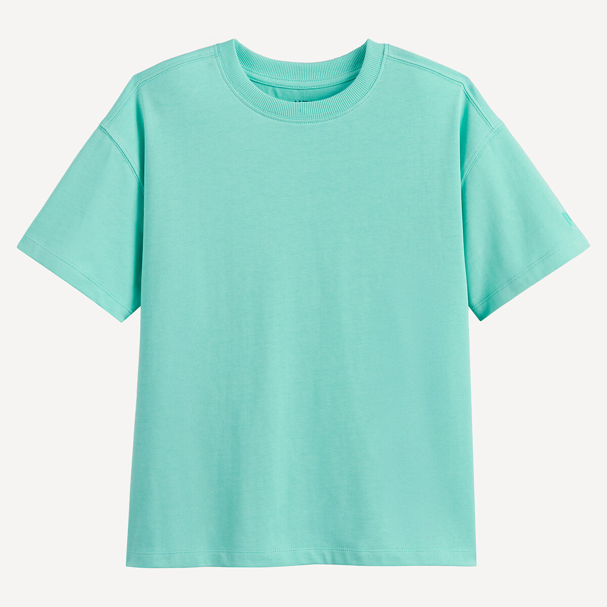 T-shirt oversize en jersey lourd, détail brodé