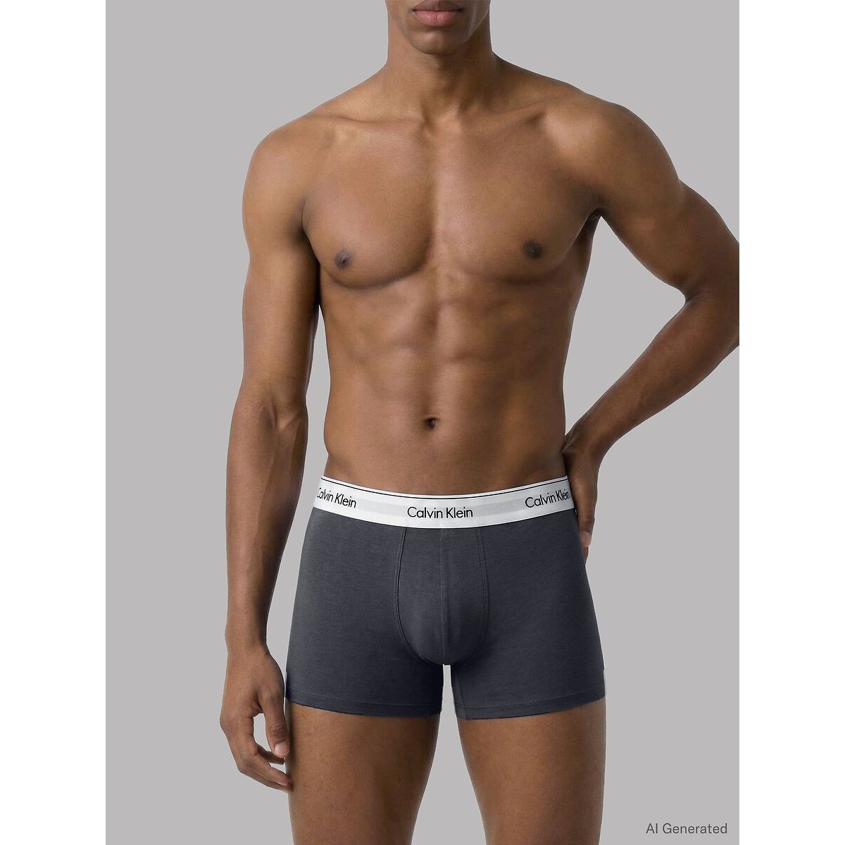 Calvin Klein Underwear Pack Of 3 Plain Stretch Hipsters Men's White + Grey + Blue Extra Small