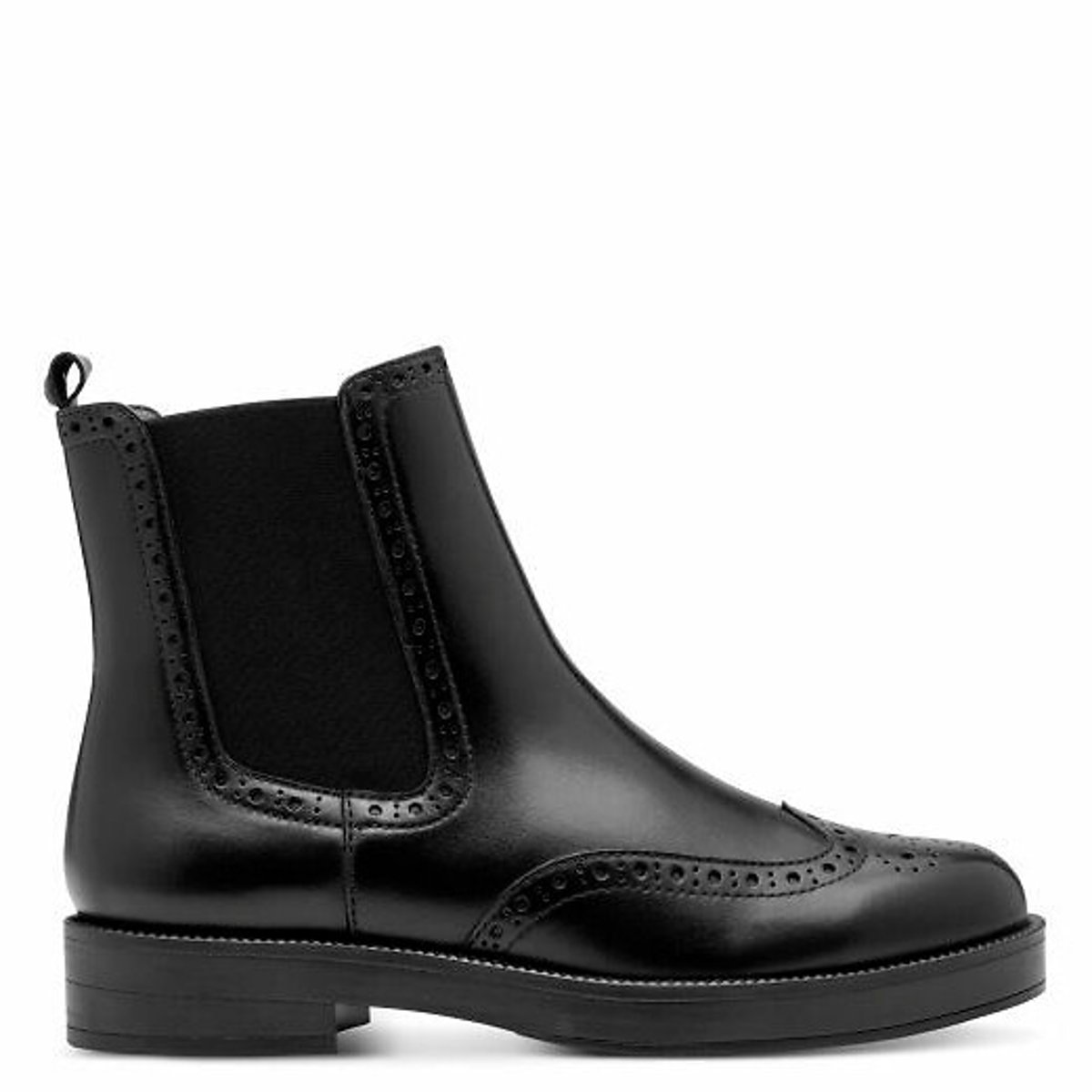 Tamaris Leather Chelsea Boots Women's Black Size 38 (5)