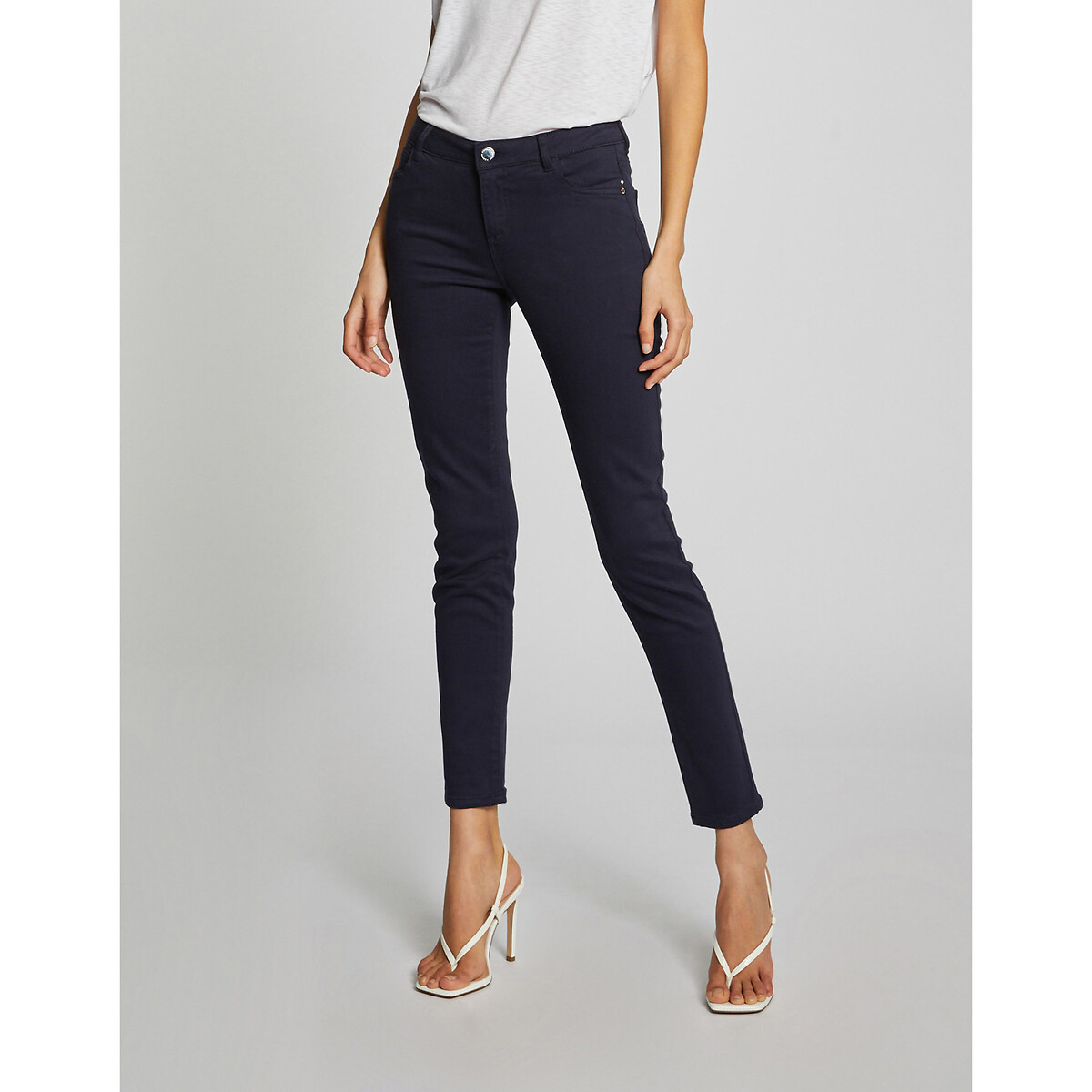 Morgan Skinny Trousers Women's Navy Size 10