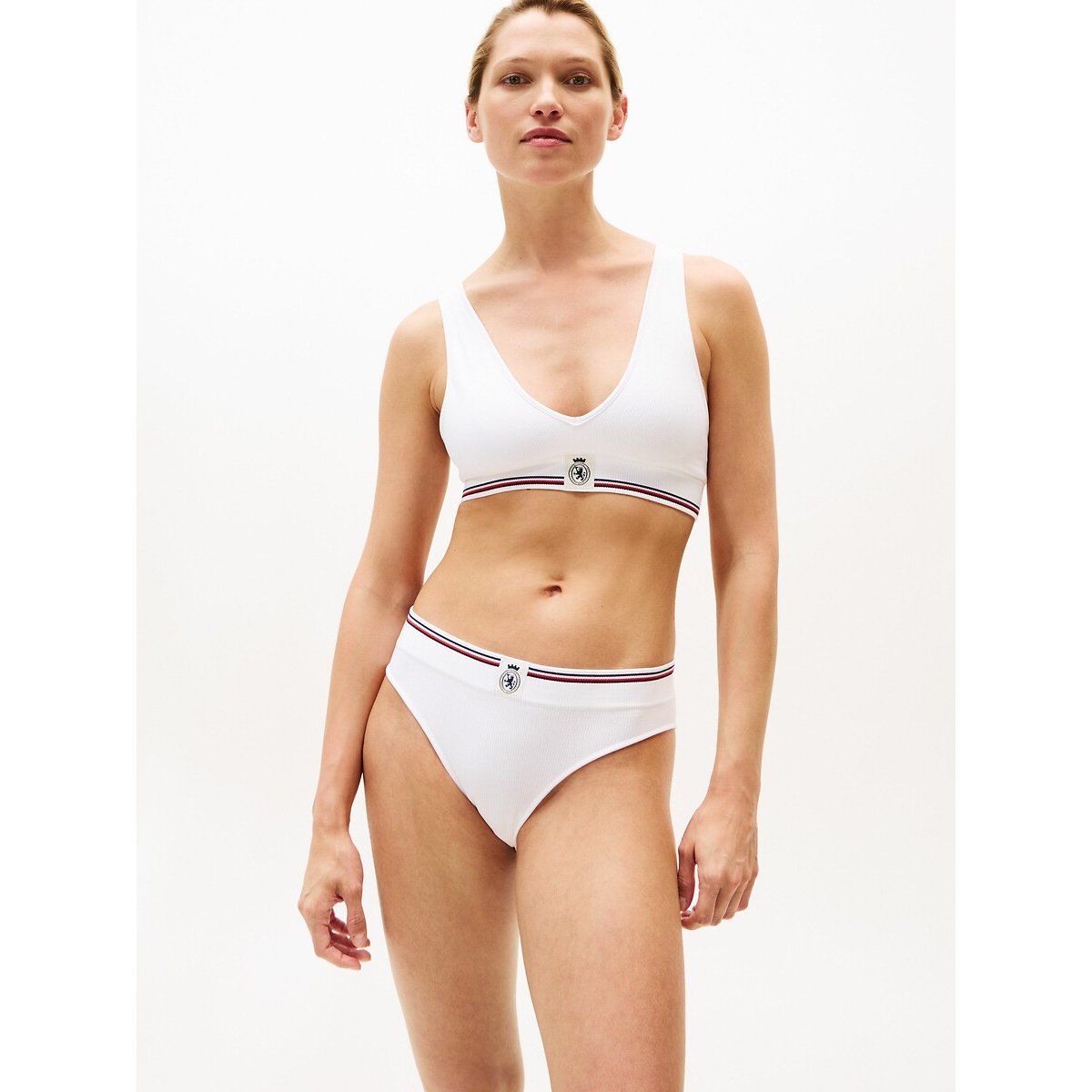 Tommy Hilfiger Crest Briefs Women's White Medium