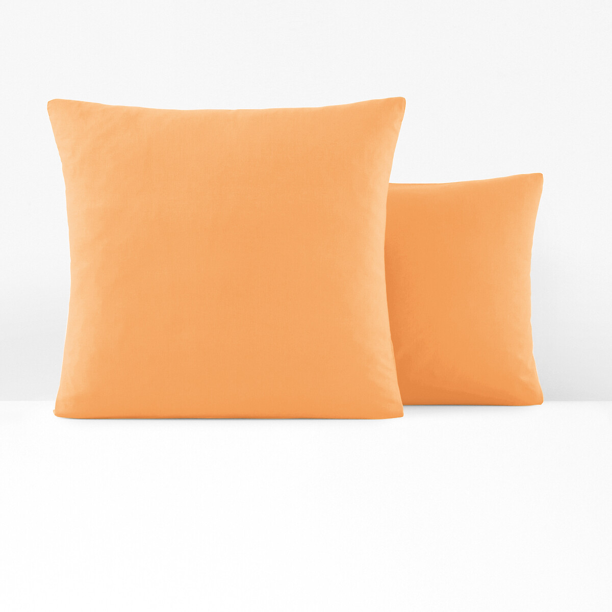 La Redoute Interieurs Scenario Plain 100% Cotton Pillowcase Unisex Mango Standard (50X70cm)