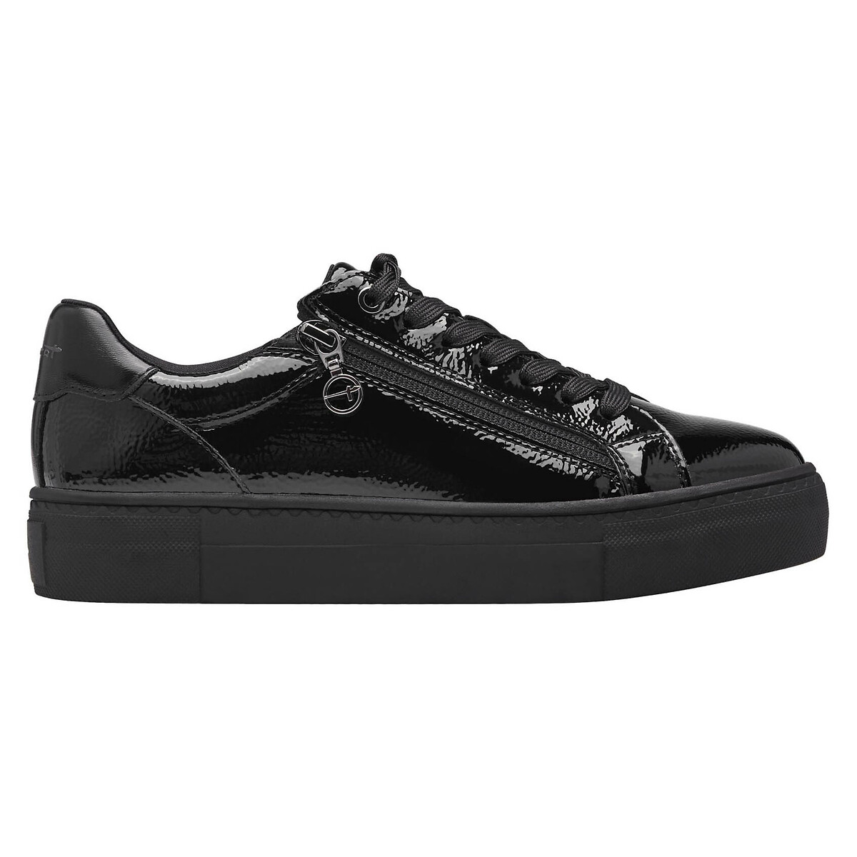 Tamaris Patent Trainers Women's Black Patent Size 40 (6.5)