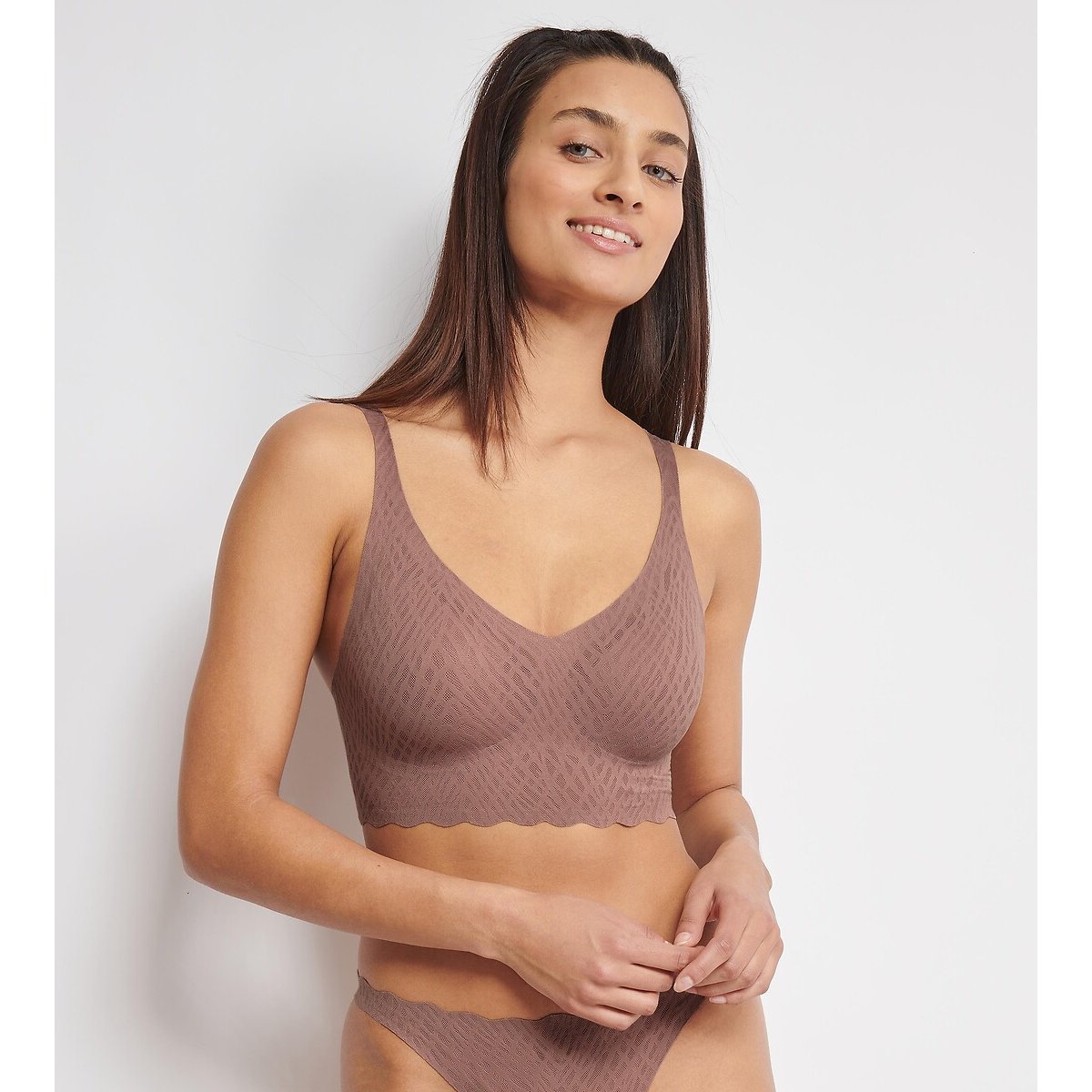 Sloggi Women's Cocoa Zero Feel Bliss Padded Bra Extra Small