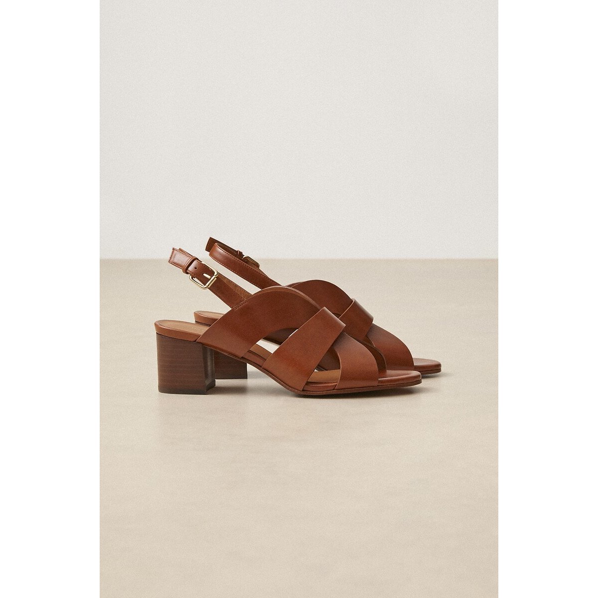 Rivecour N°551 Leather Walking Sandals Women's Cognac Size 37 (4)
