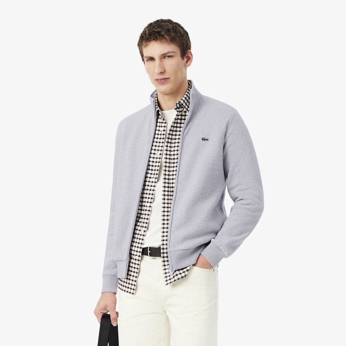 Sweatshirt zippé en molleton