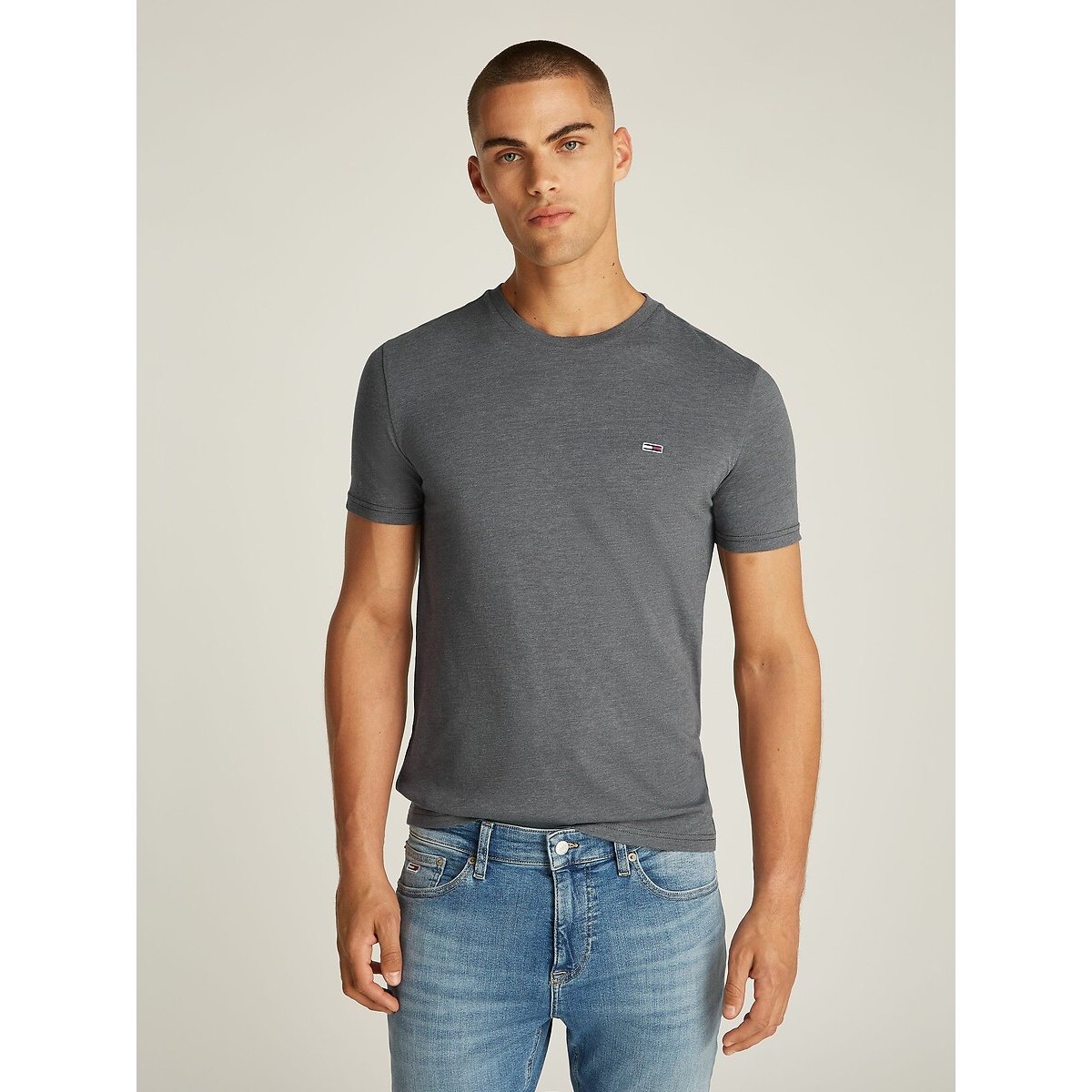 TOMMY JEANS T-shirt TJM XSLIM JASPE HTR TEE EXT