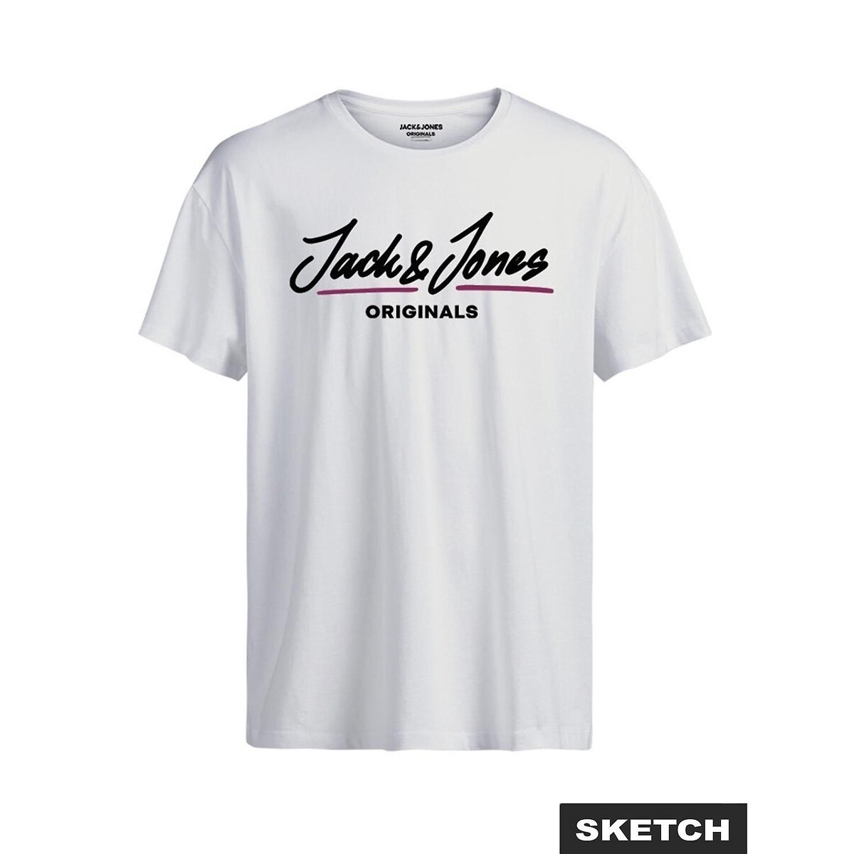 Jack & Jones Short Sleeve T-Shirt Men's White Xxl