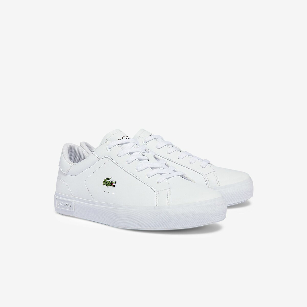 Lacoste White Kids Powercourt Low Top Trainers Size 37 (4)