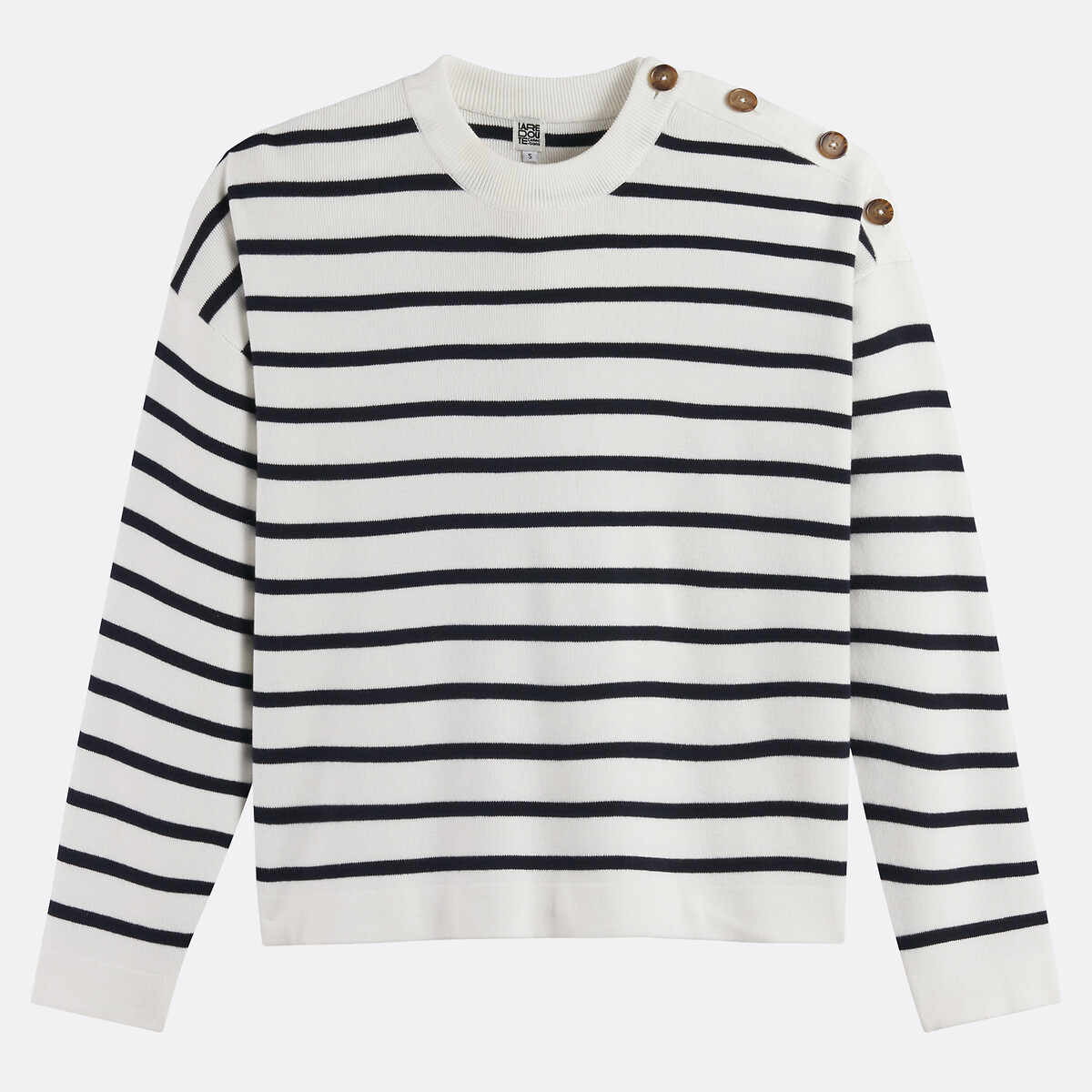 Pull marinière en coton