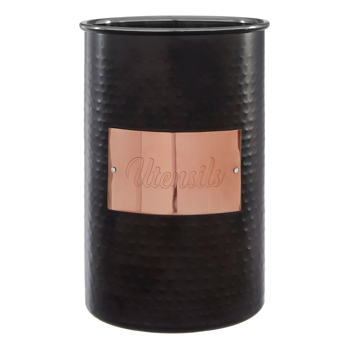 So'home Black Utensil Holder In /Copper