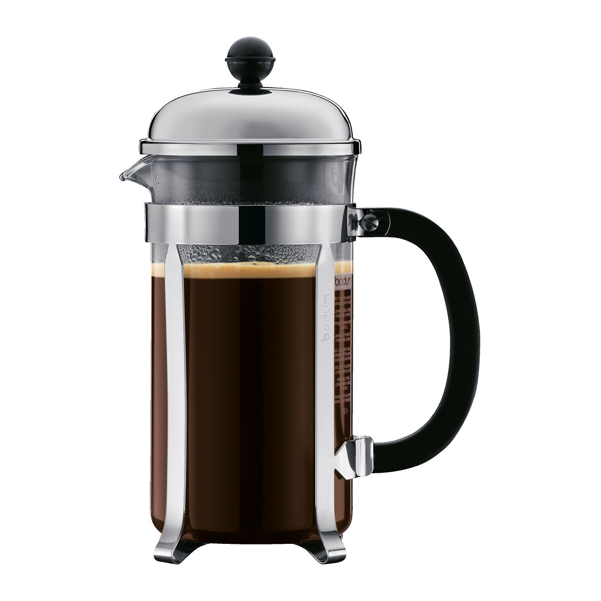 Bodum Unisex Chrome-Plated Metal Chambord Tritan French Press 1928-16Tr-10 Cafetiere Size 8 Cups
