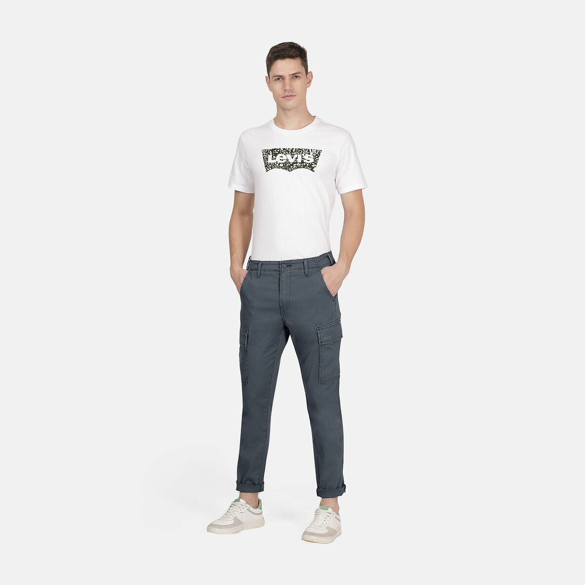 Levi's Xx Chino Slim Cargo Trousers Men's Charcoal W31 L30