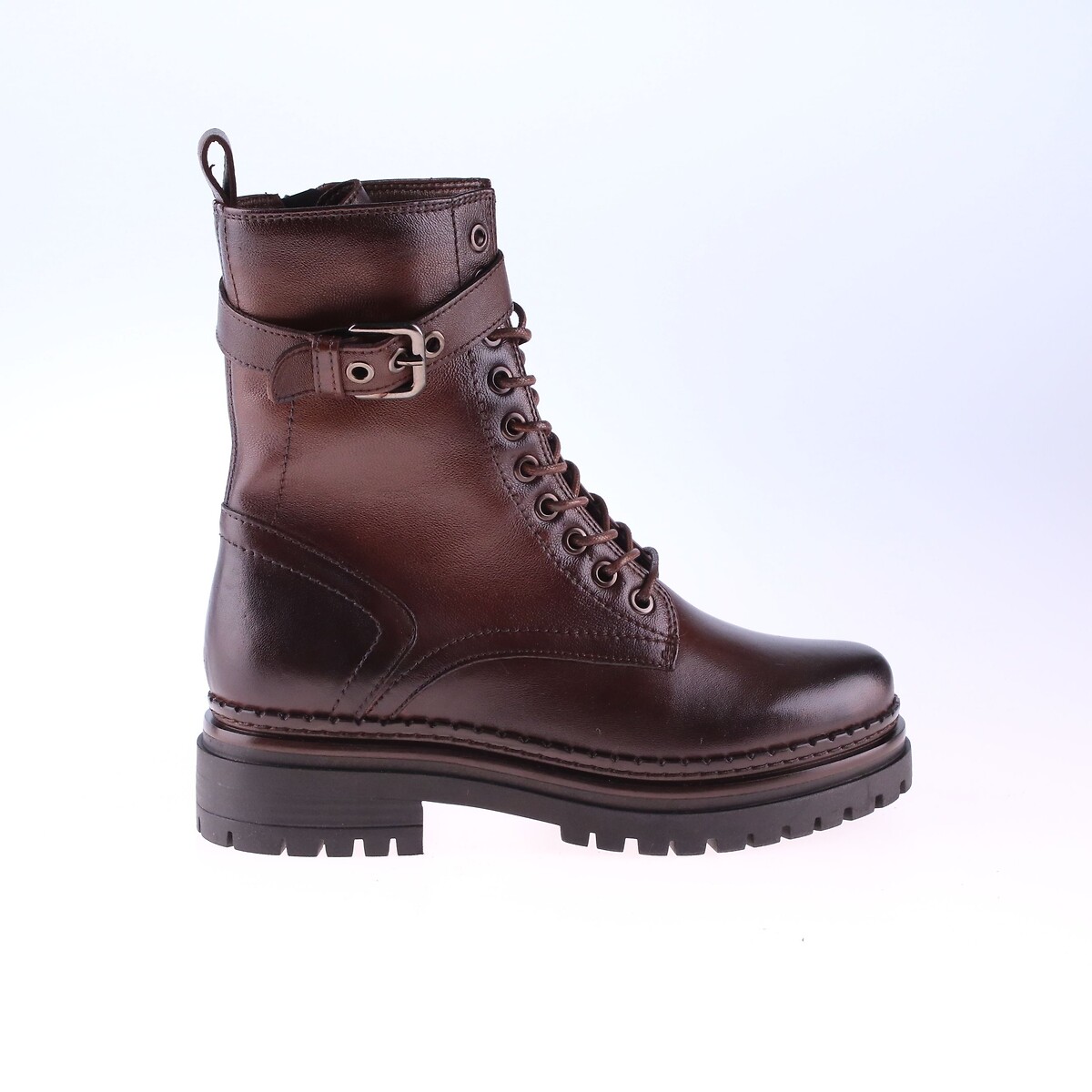 Mjus Leather Ankle Boots With Laces Women's Chocolate Size 37 (4)