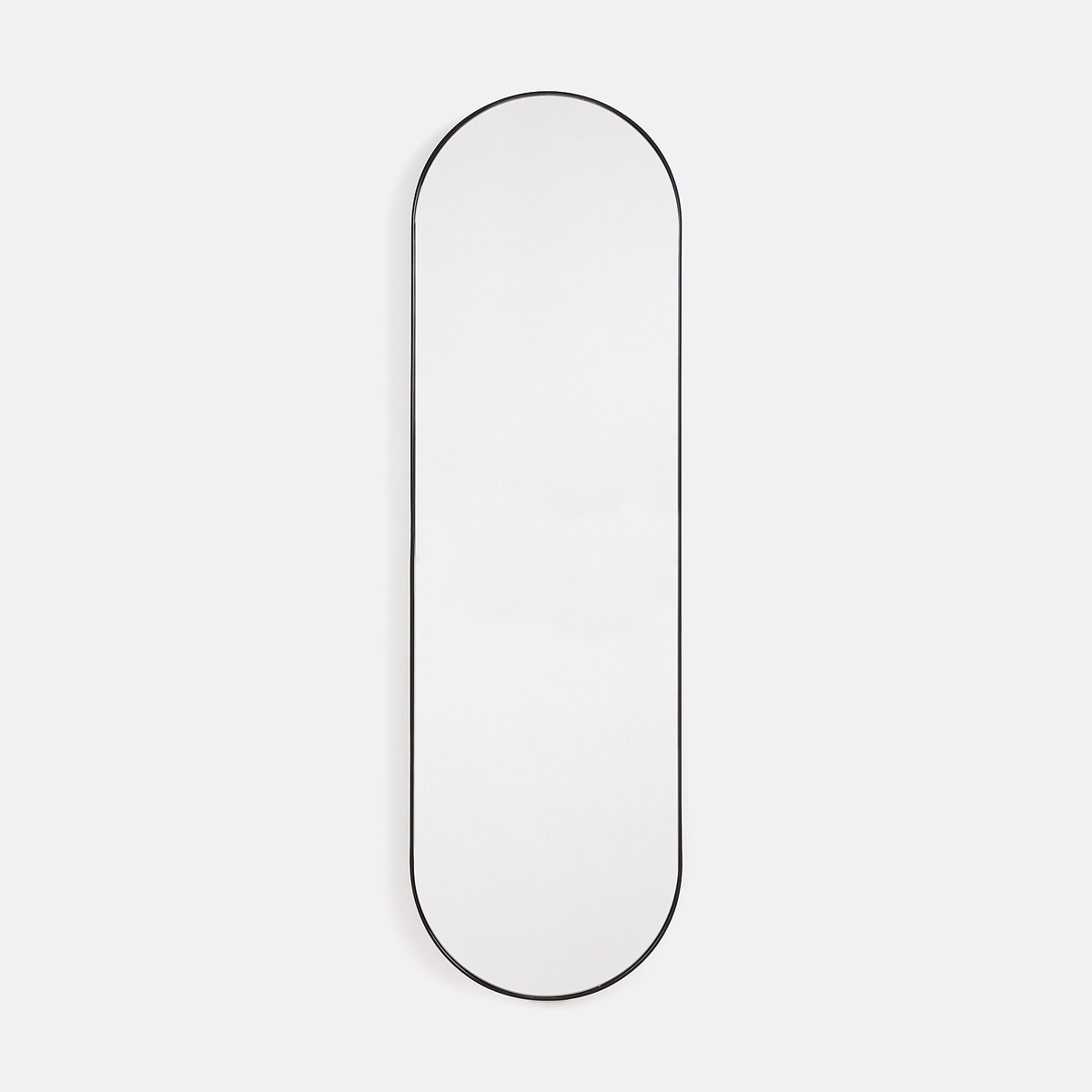La Redoute Interieurs Iodus 30 X 100Cm Oval Metal Mirror Unisex Black