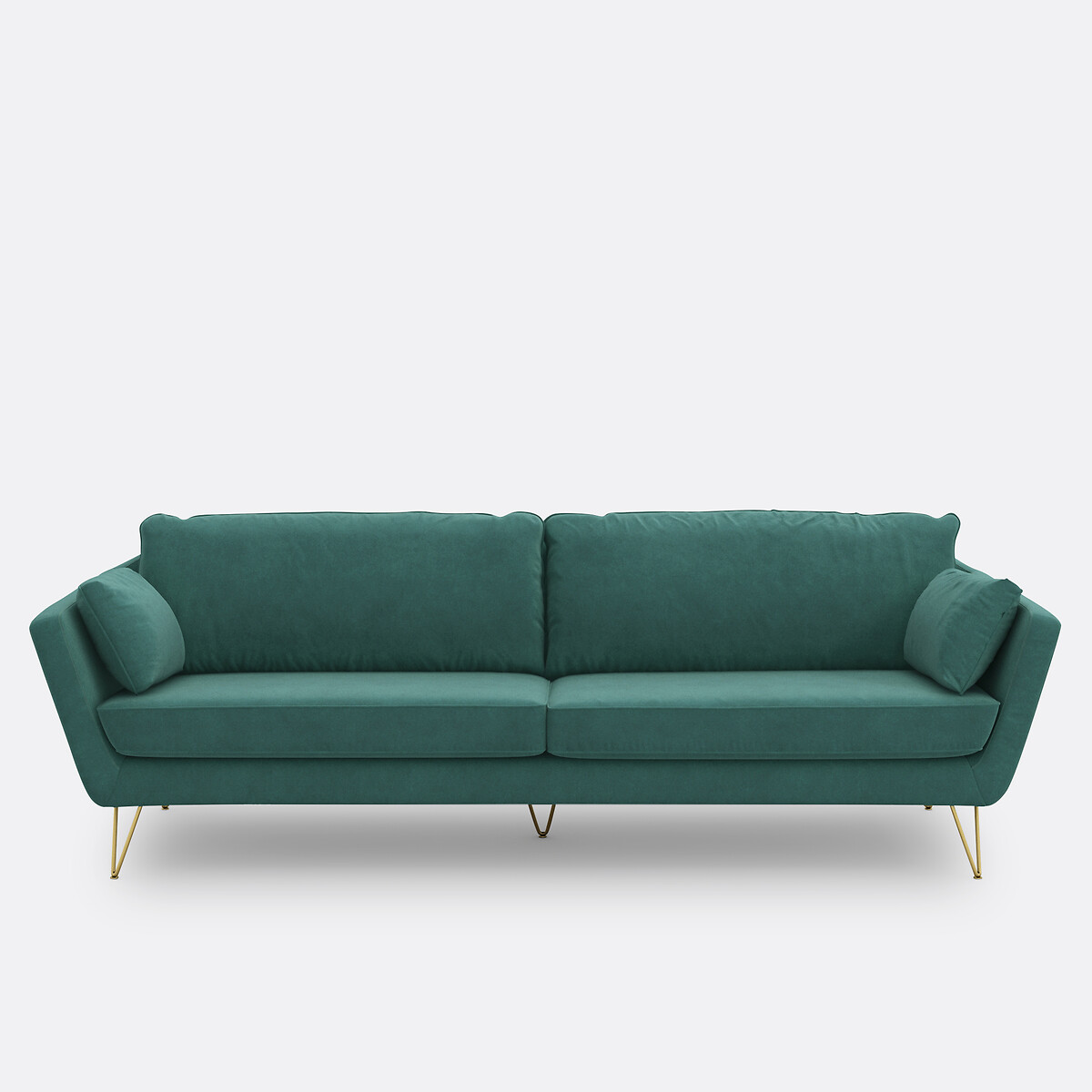 Sofá de terciopelo de 3, 4 o 5 plazas, TOPIM. Talla 5 plazas. Color