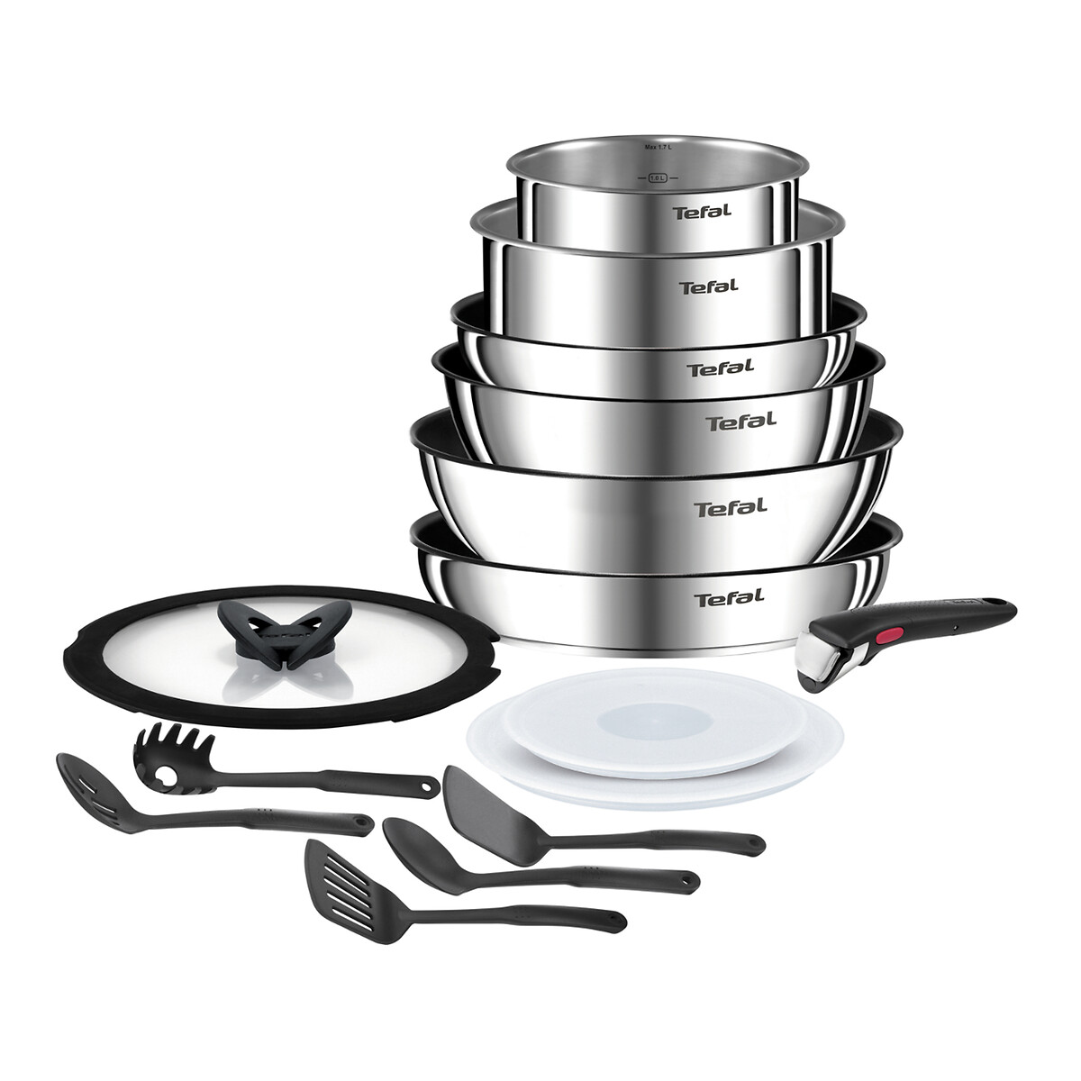 Tefal Ingénio Émotion 15-Piece Cookware Set Unisex Inox