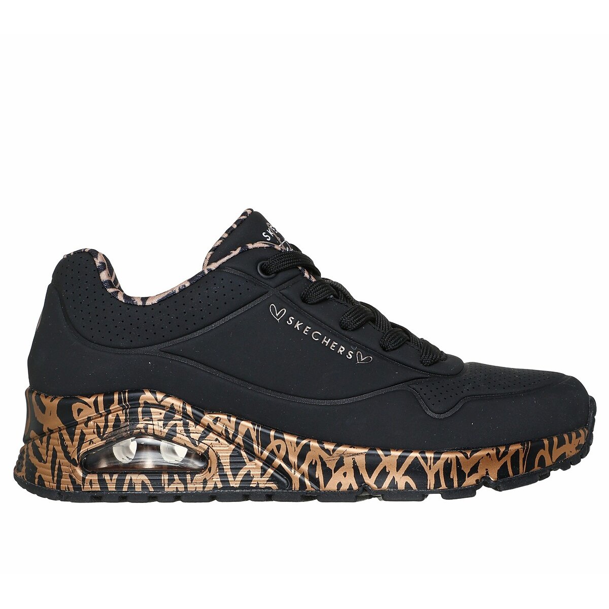 Skechers Uno Loving Love Trainers Women's Black Size 38 (5)