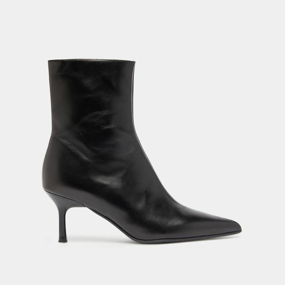 Jonak Diem Leather Stiletto Ankle Boots Women's Black Size 37 (4)